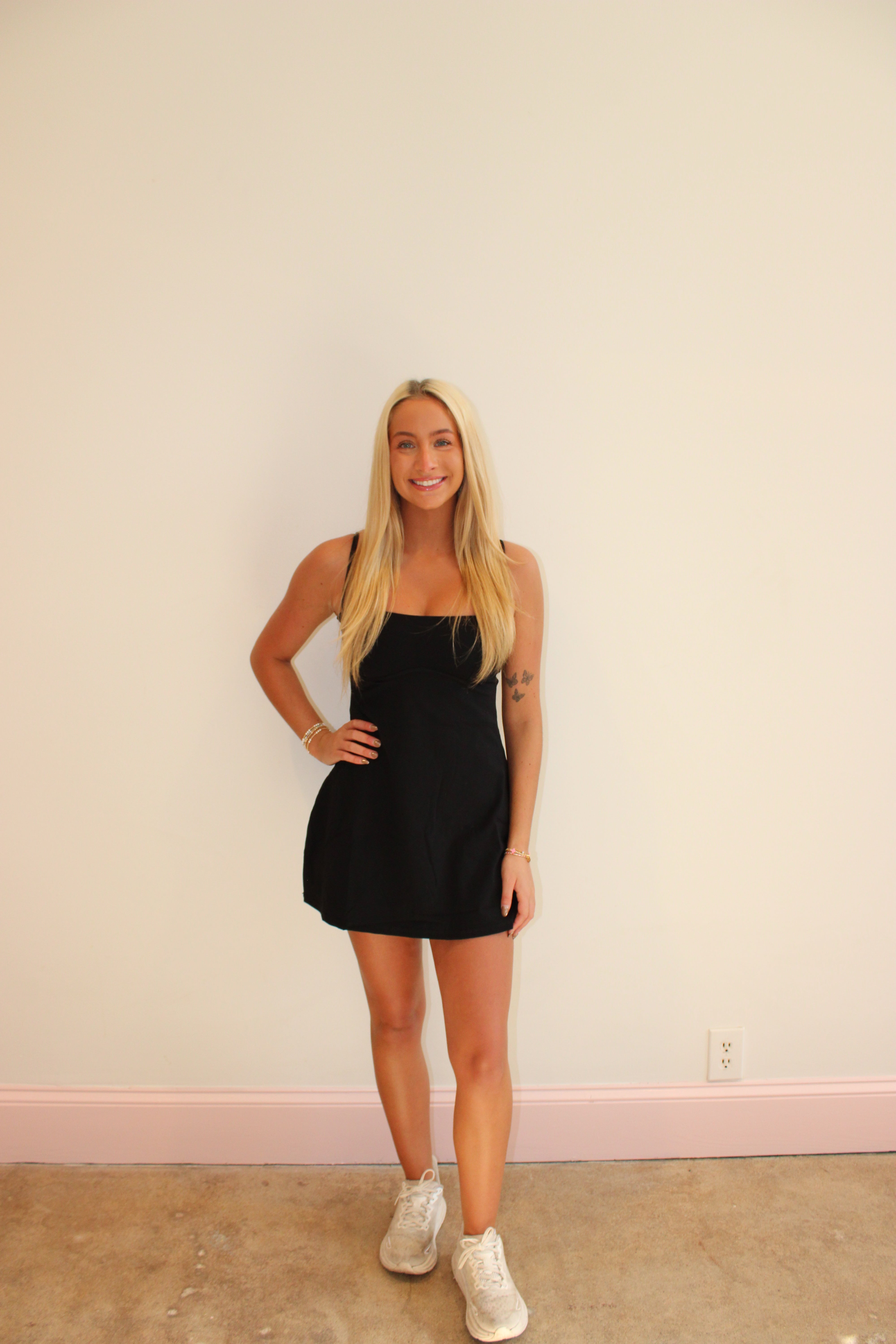 Sweet Pea Active Dress - Solid Black