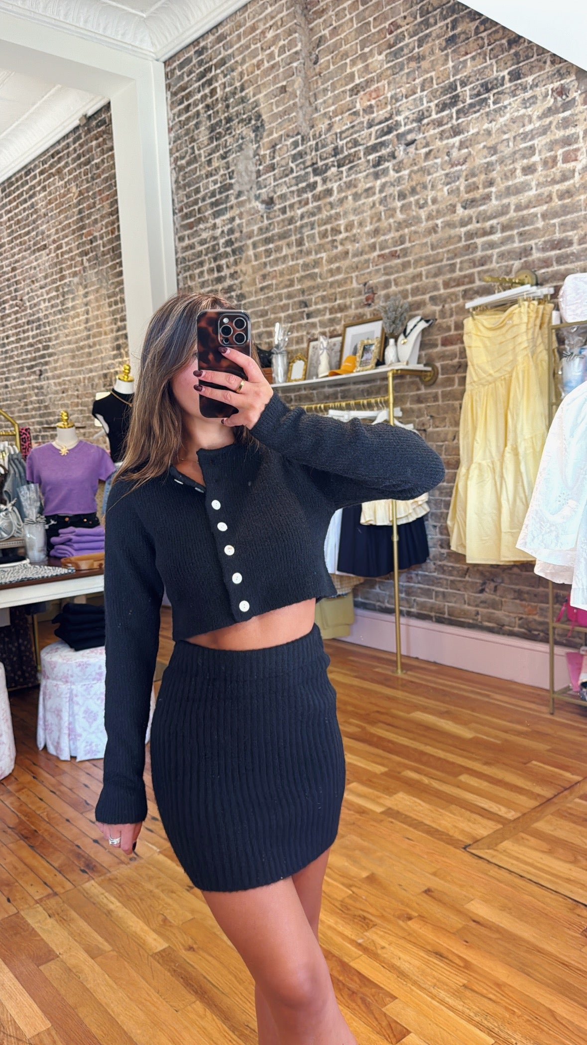 Perfect Match Knit Set - Black