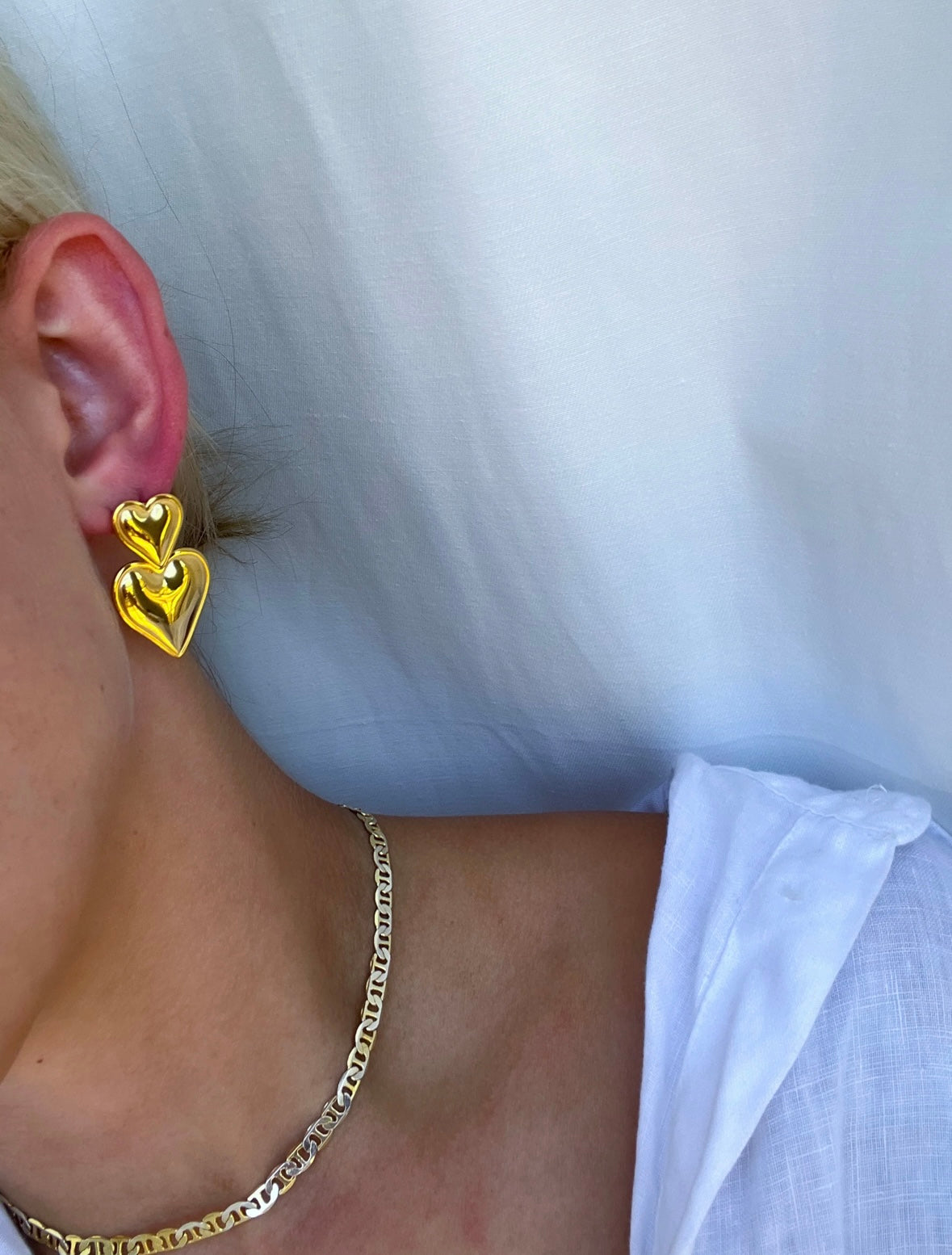 Double Heart Earrings