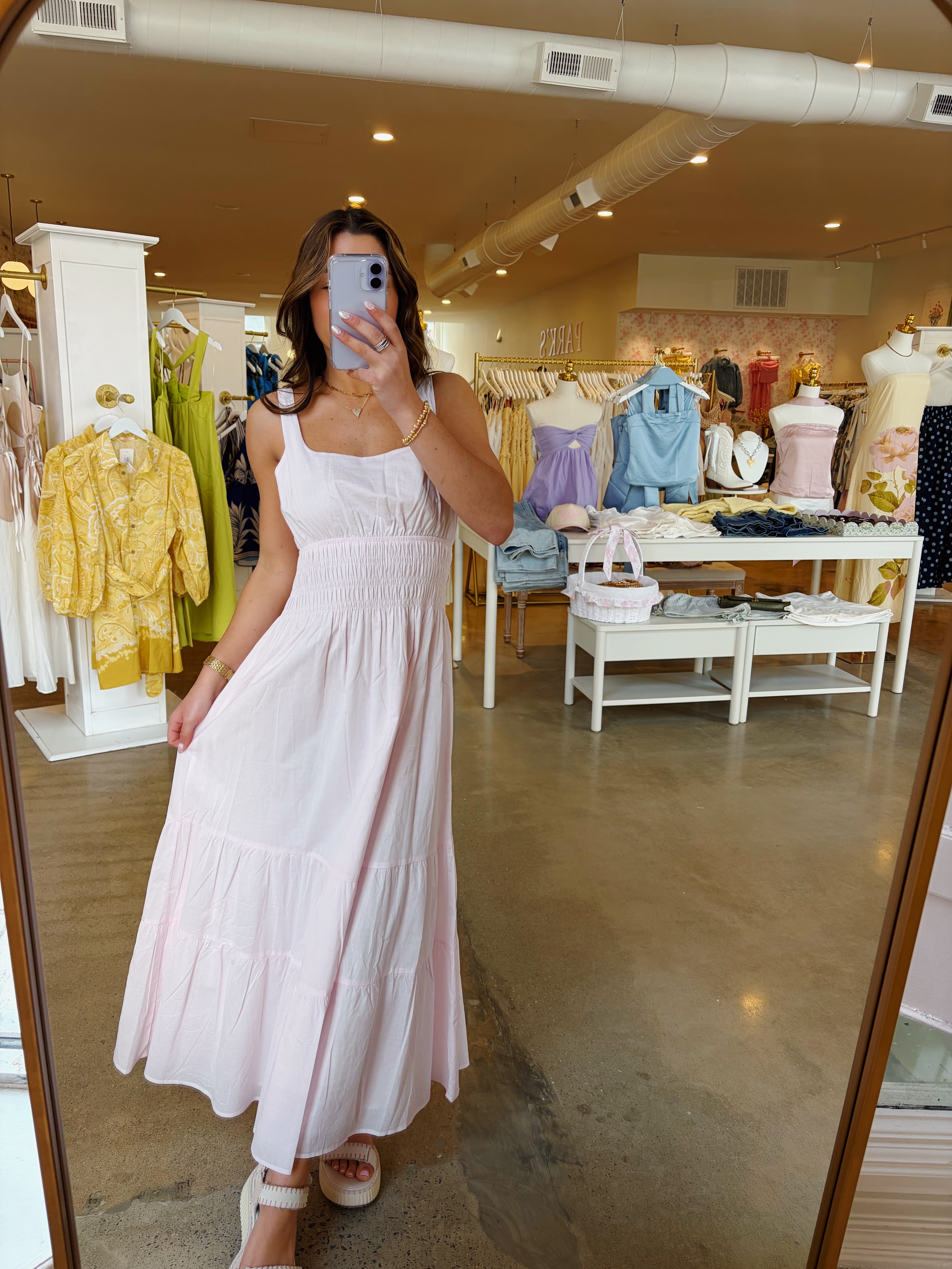 Zoe Maxi Dress - Light Pink