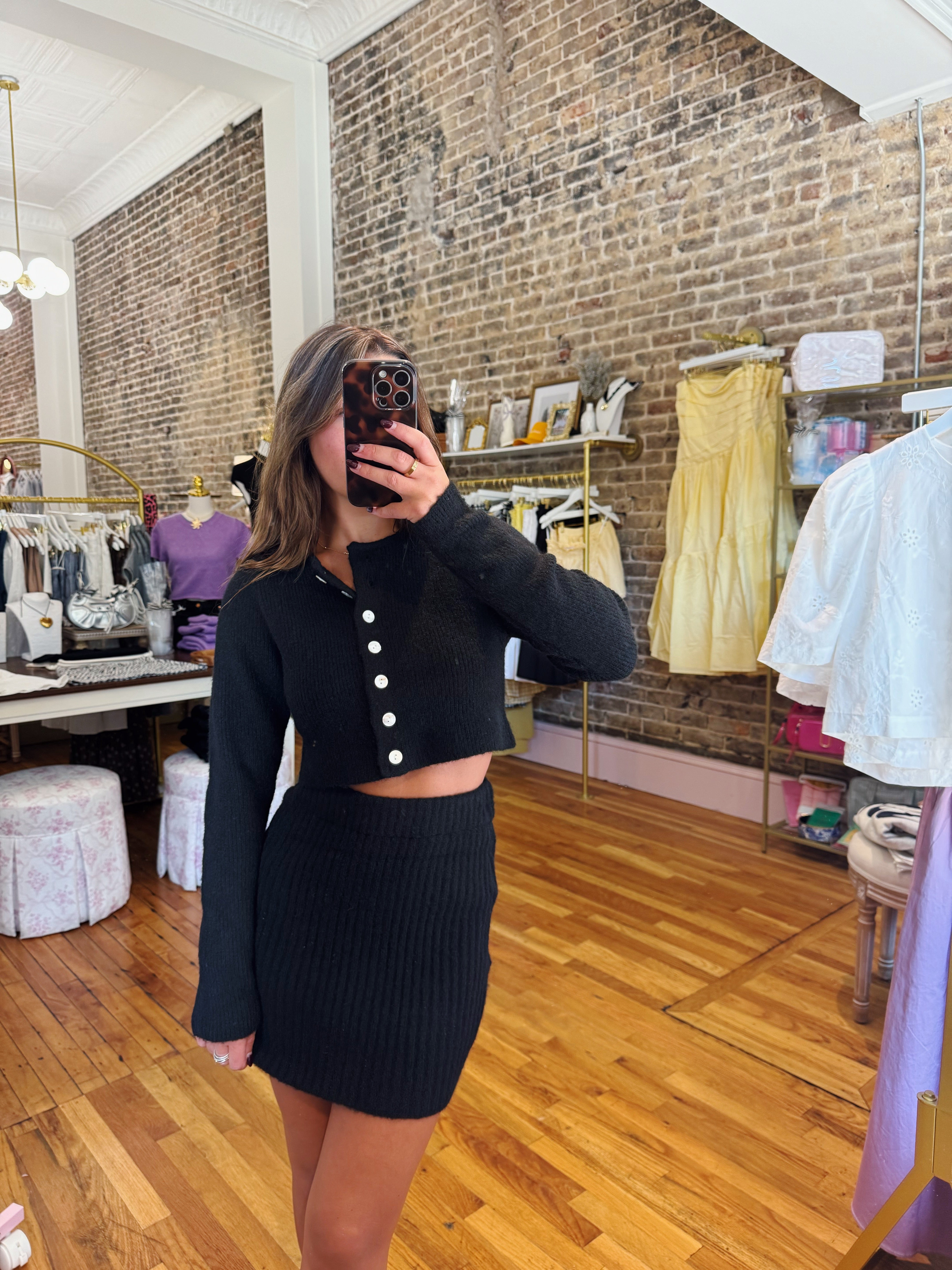 Perfect Match Knit Set - Black