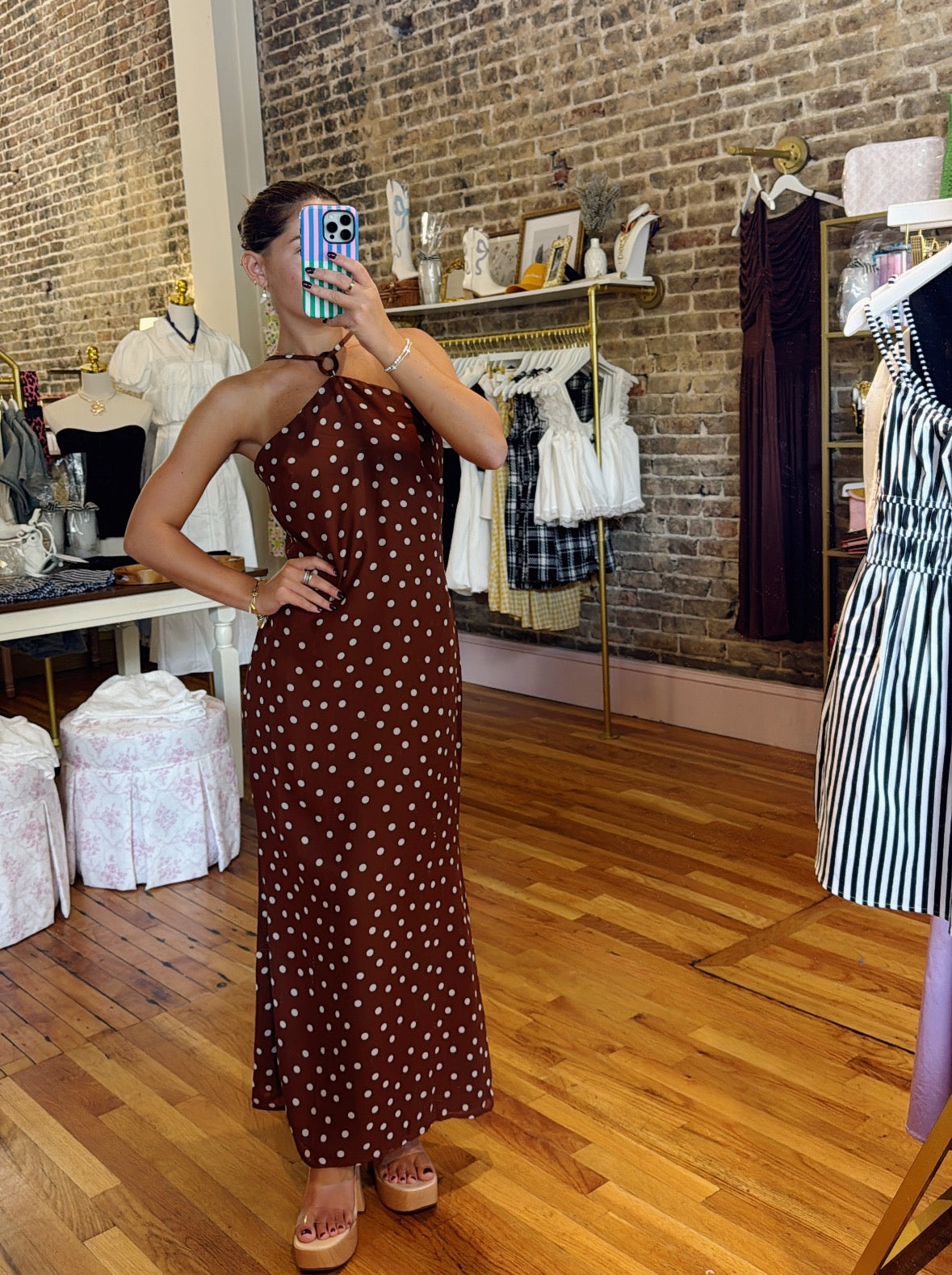 Bellamy Midi Dress - Brown