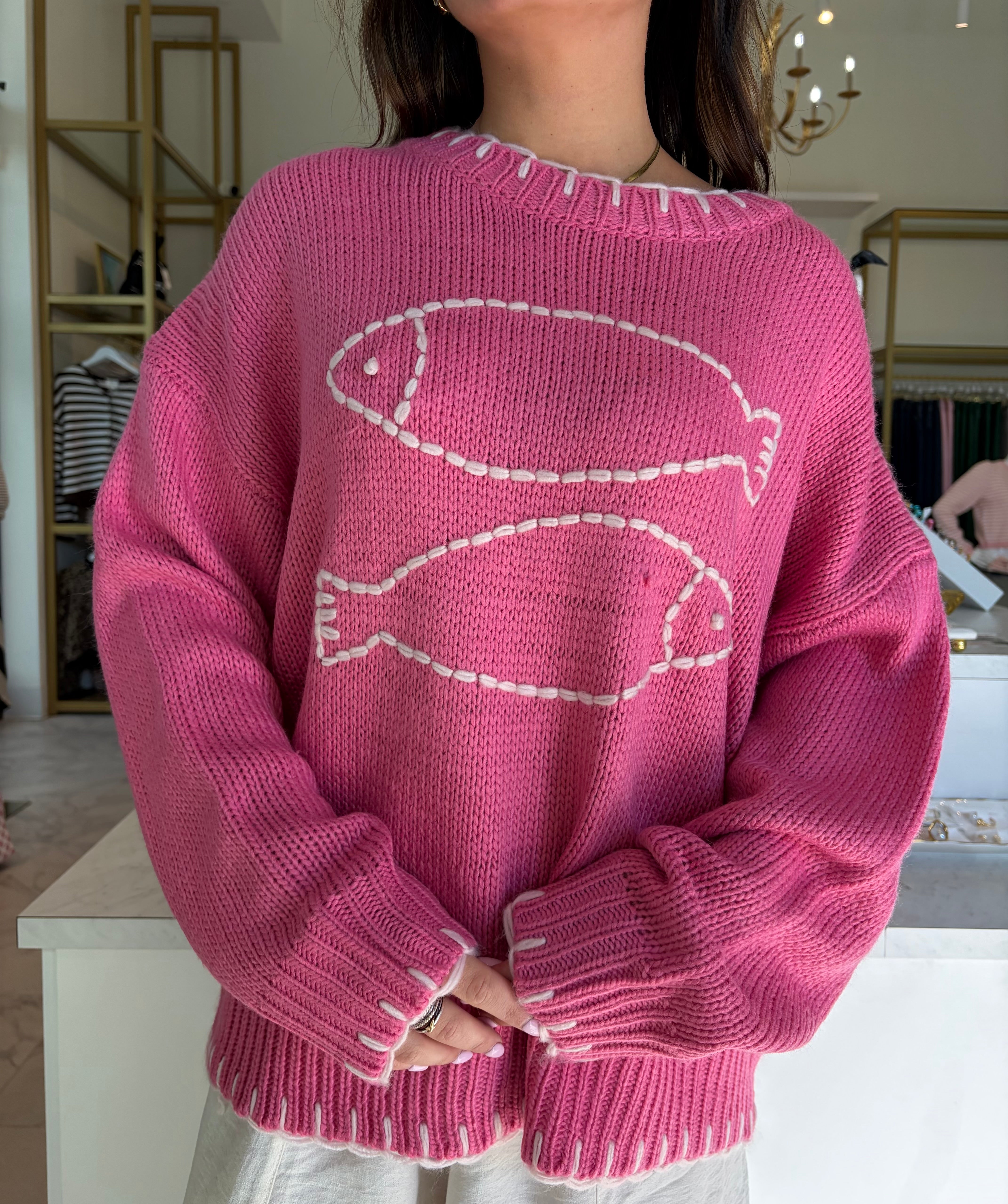 Lakeside Sweater - Pink