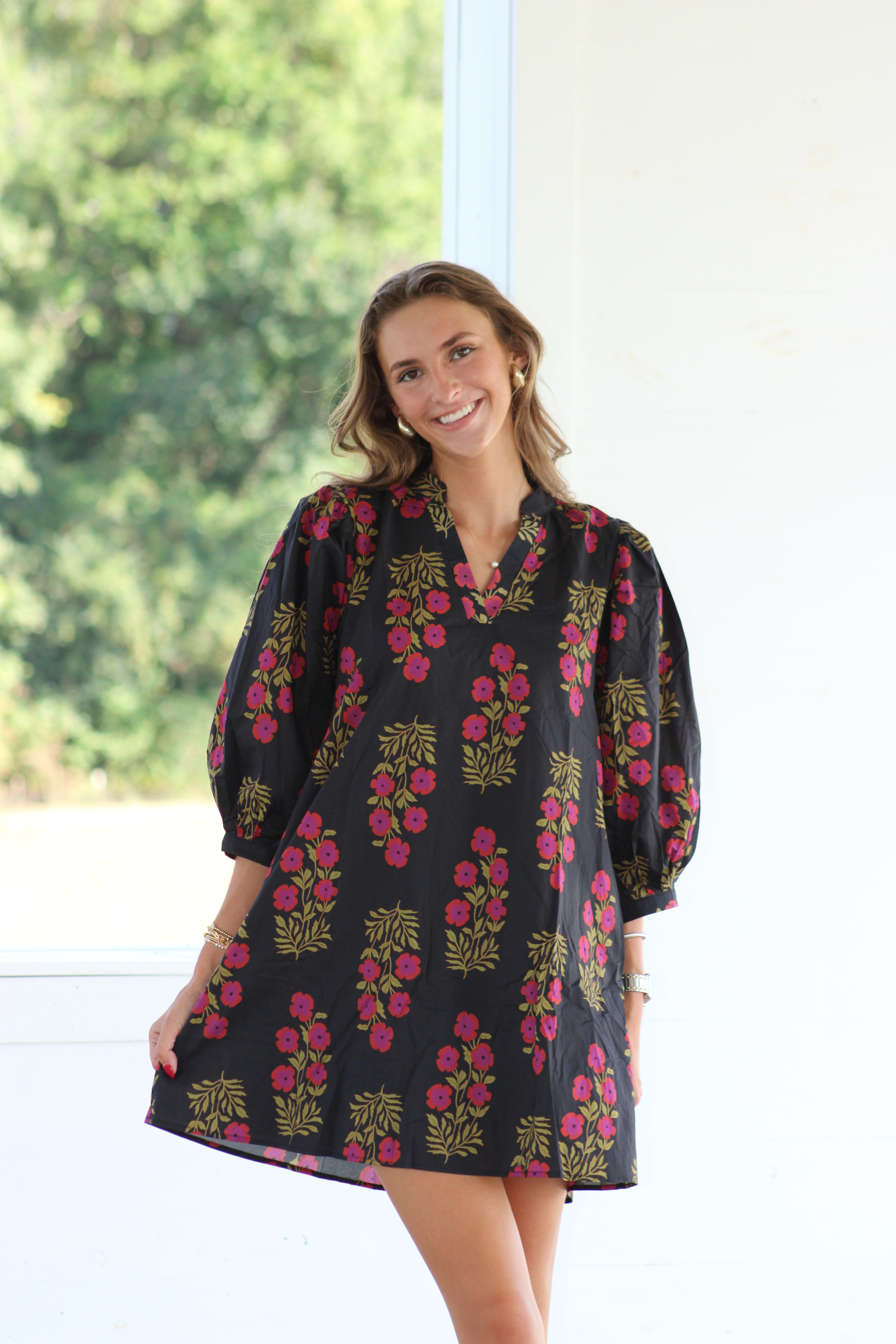 Erin Mini Dress - Black