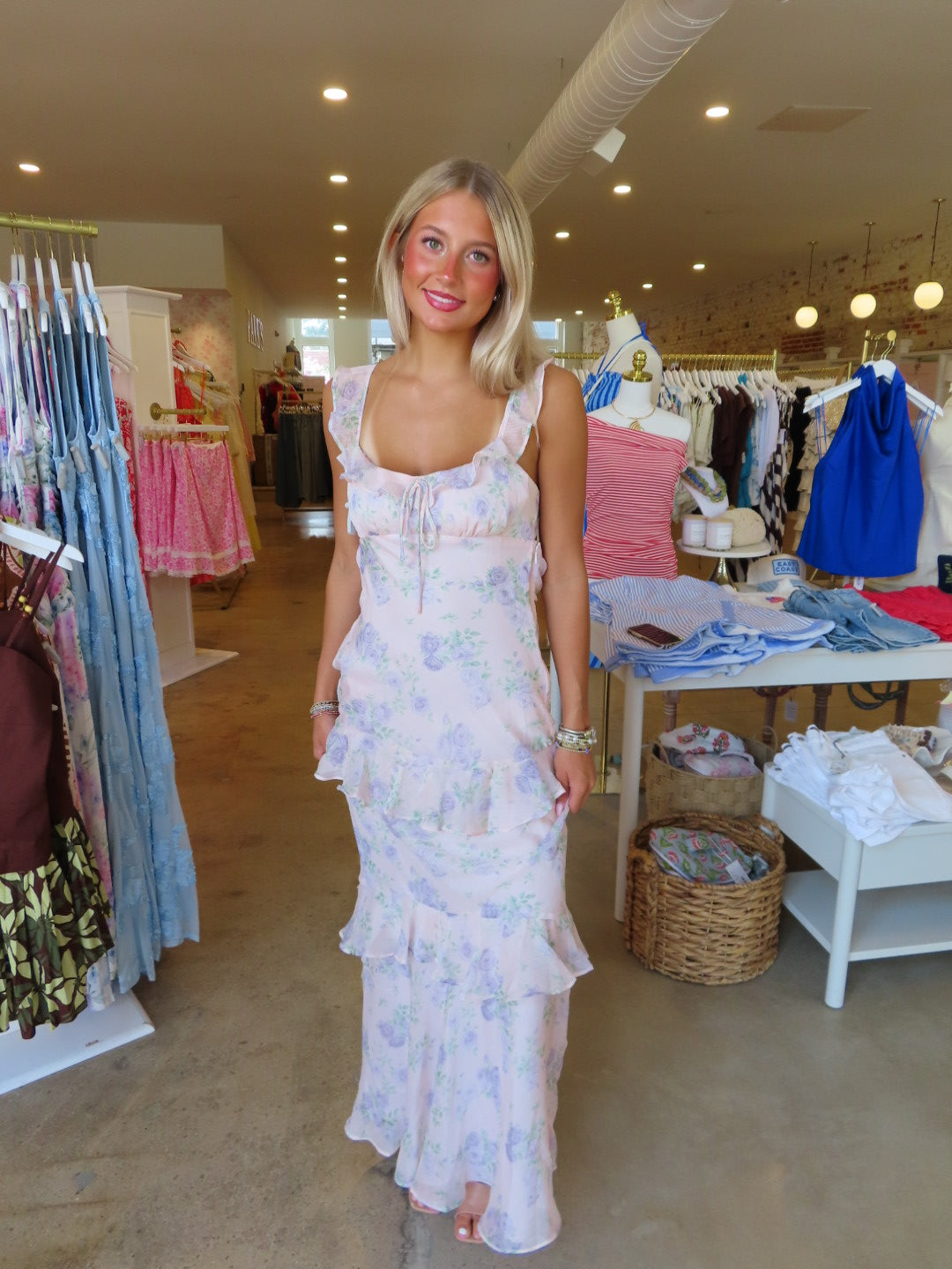 Fancy You Ruffle Maxi - Pink Lilac