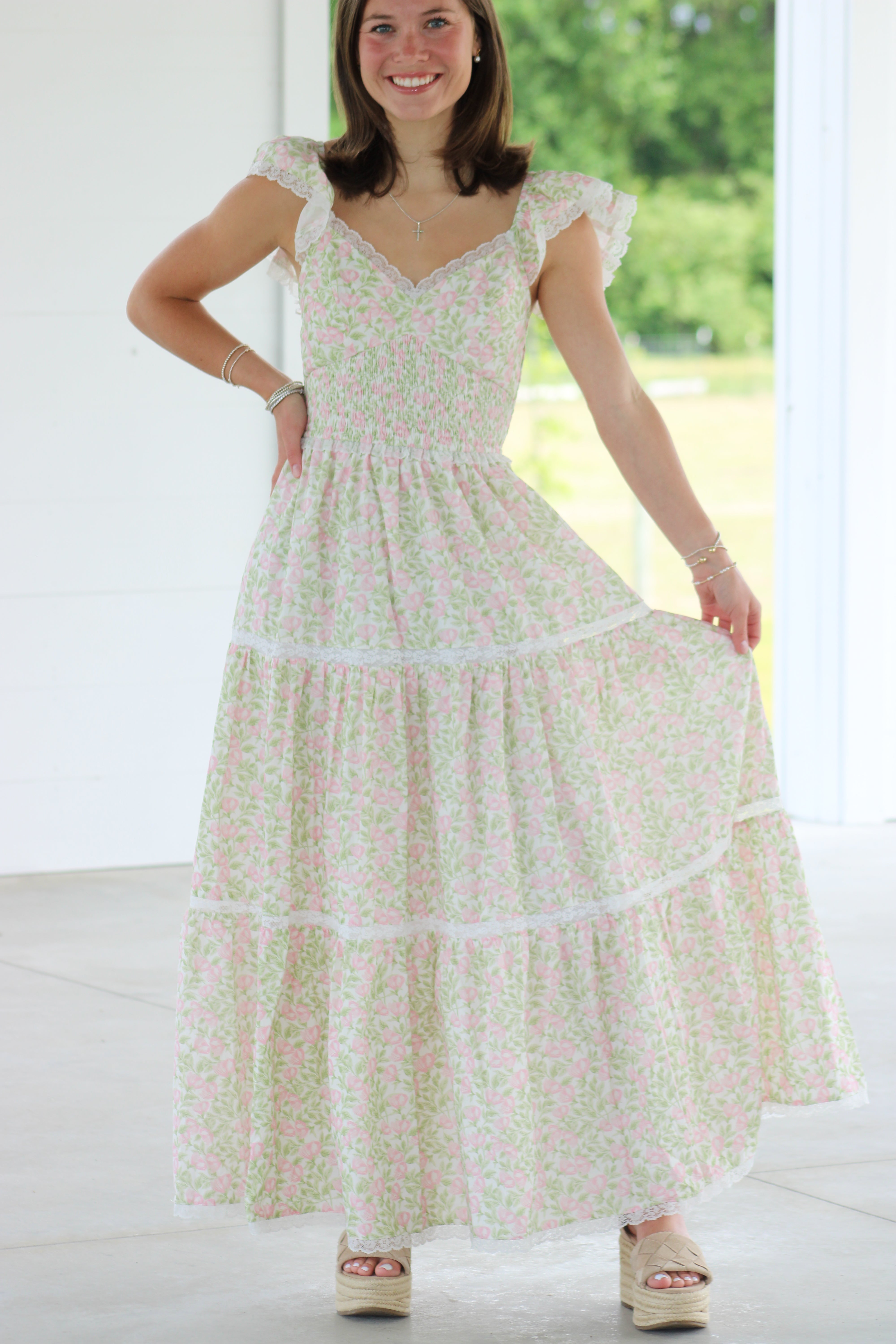 Quinn Midi Dress - Pink