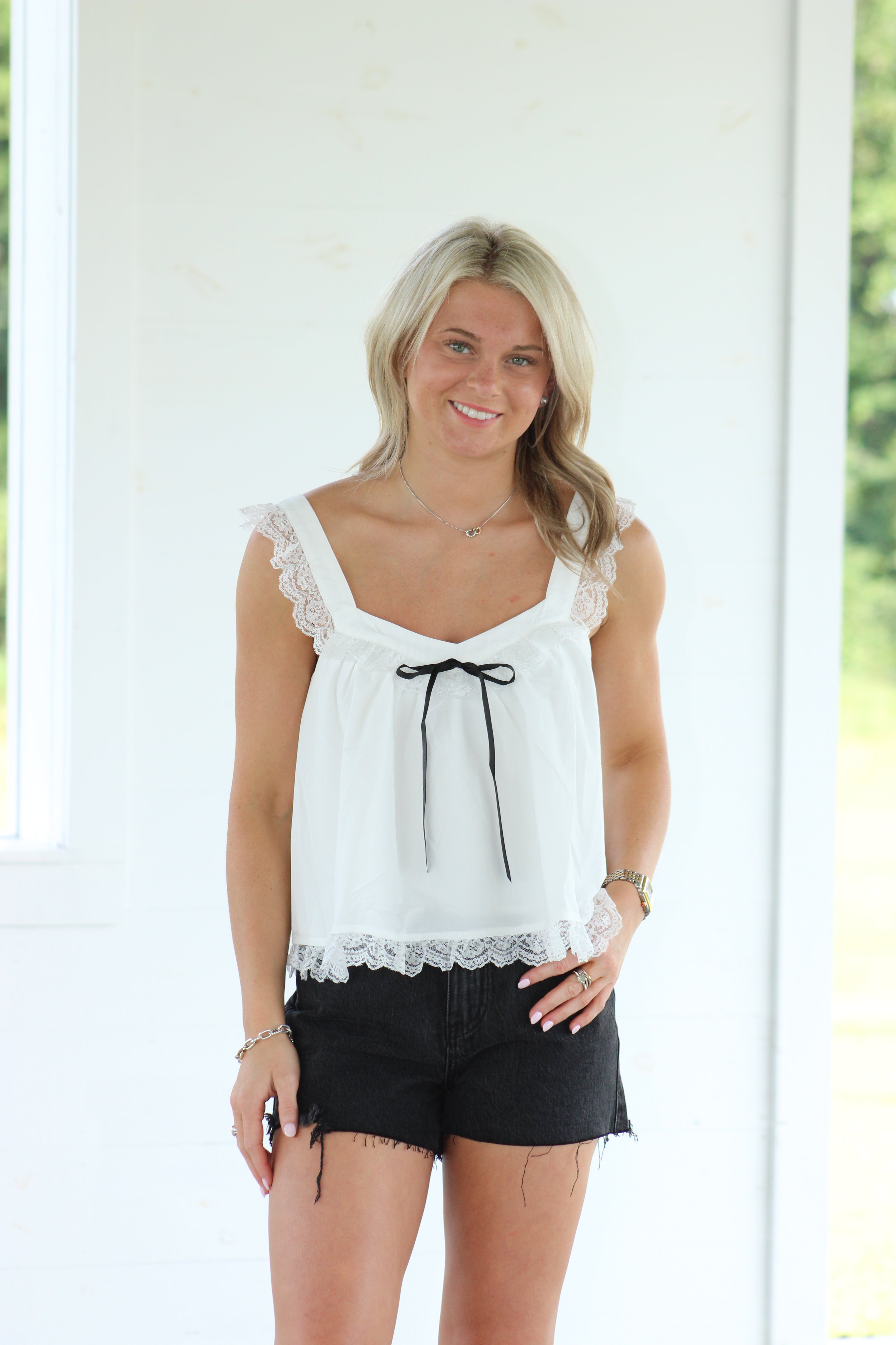 Cup Of Tea Top - White