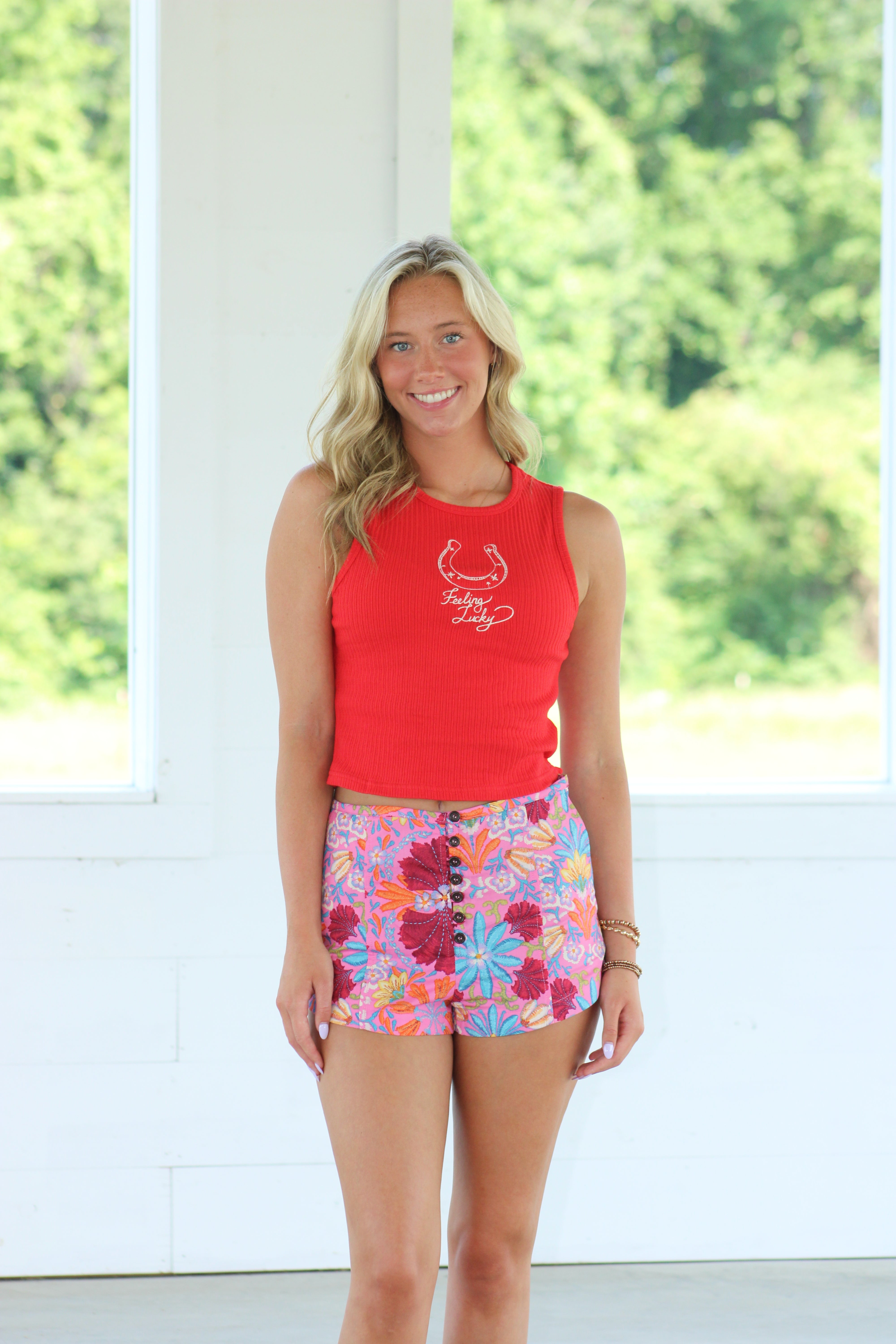 Off To The Races Knit Top - Red