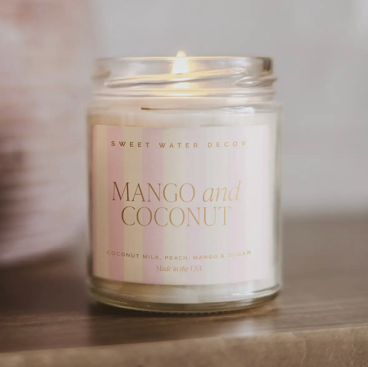 Mango and Coconut 9oz Soy Candle