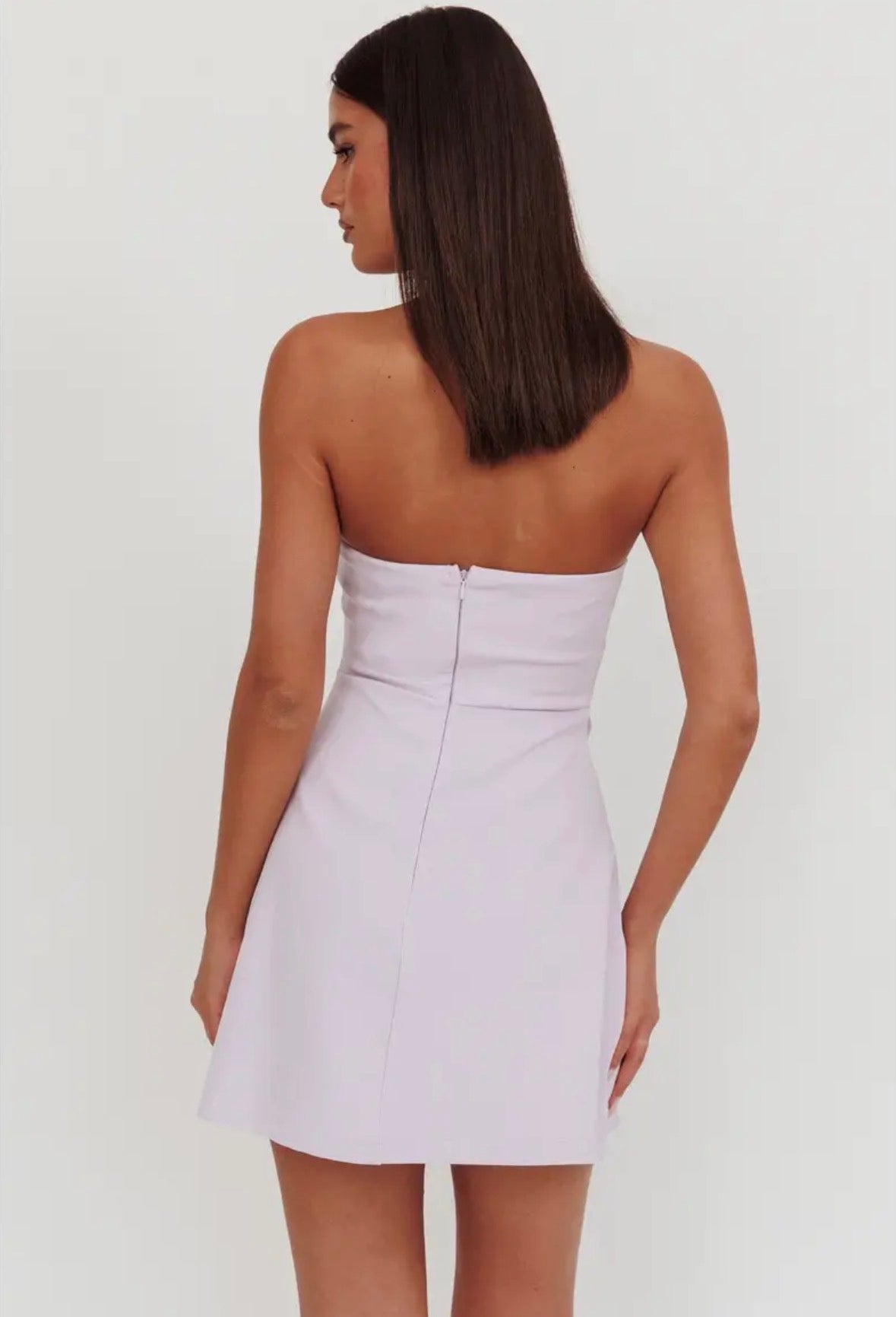 Malea Rose Detail Mini Dress - Lilac
