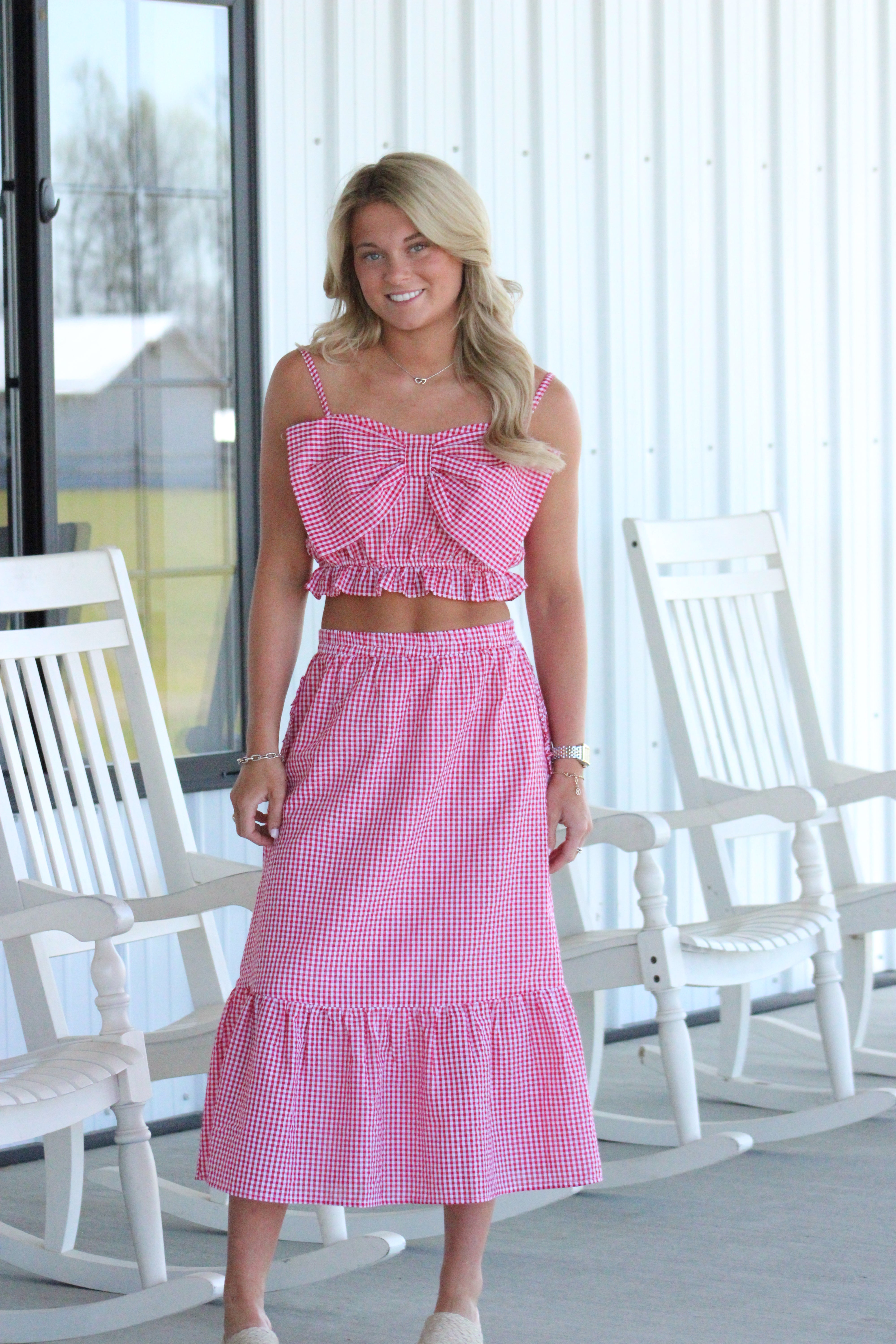 As It Was Set - Red Gingham