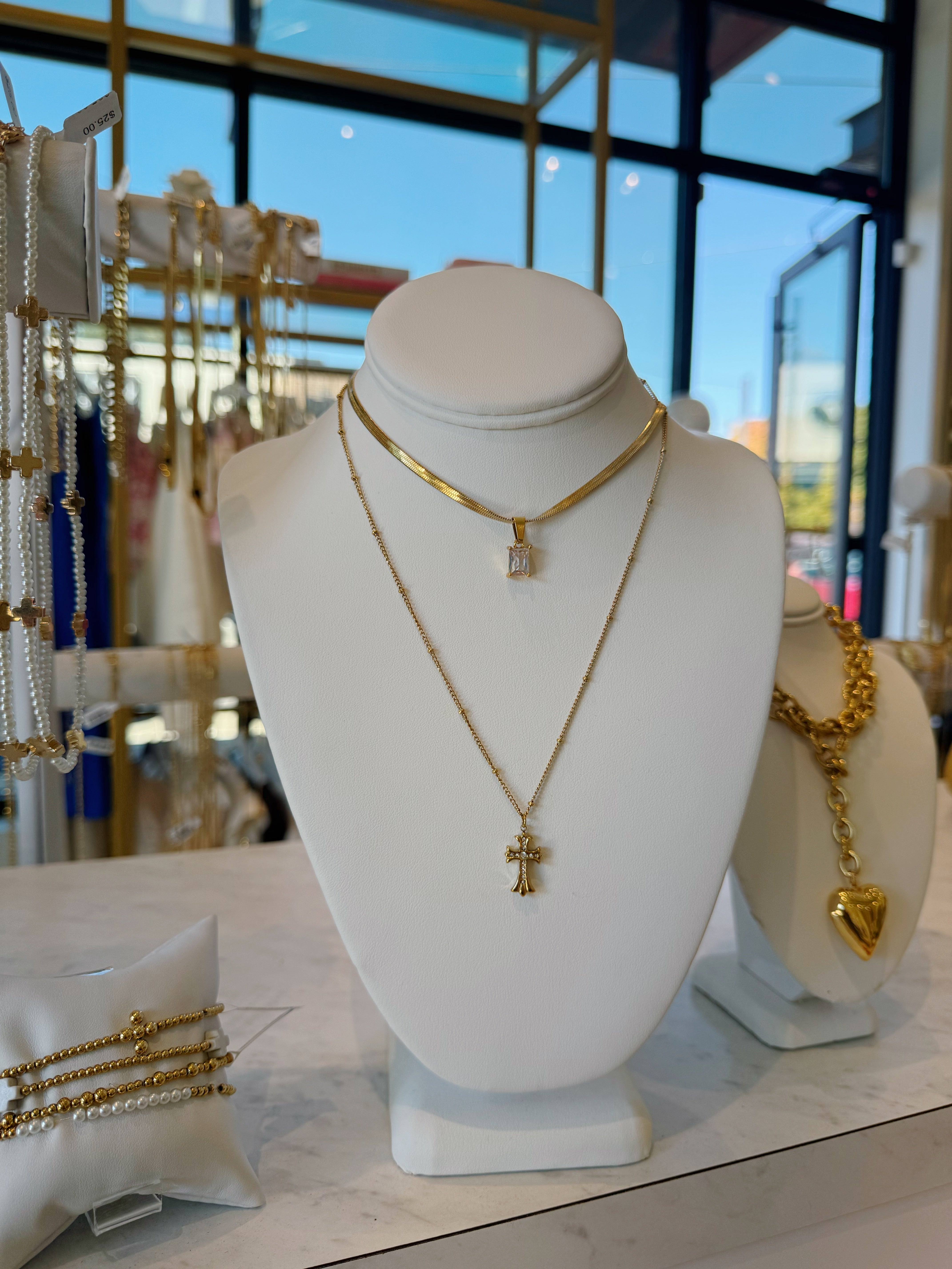 Diamond Necklace - White