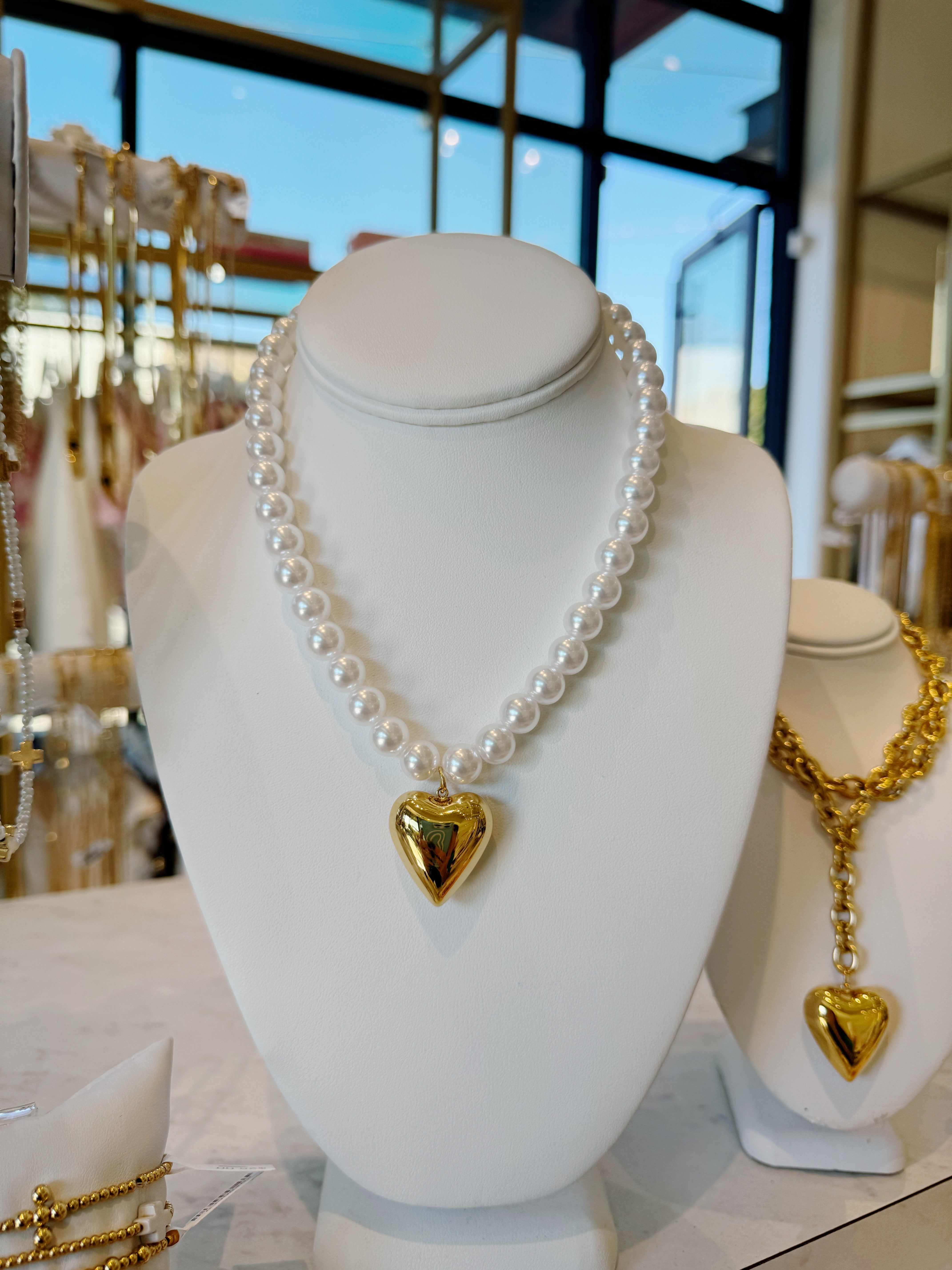 Pearl Heart Necklace