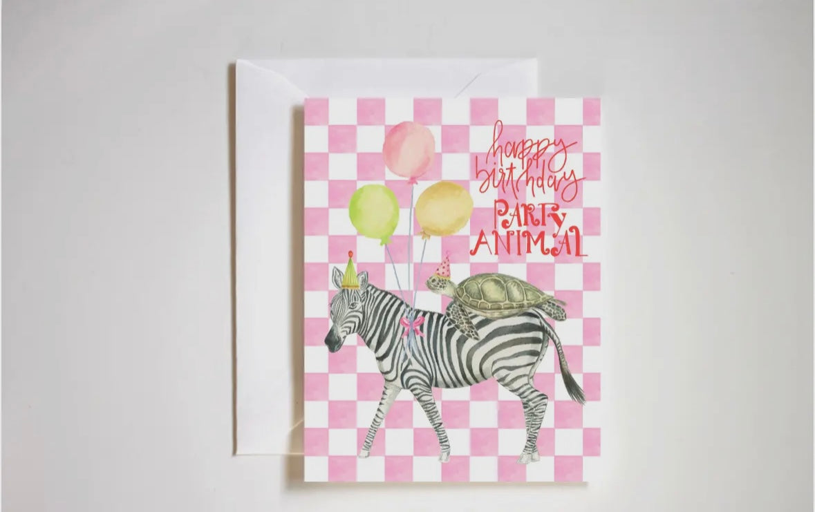 Party Animal Birthday Greeting Card