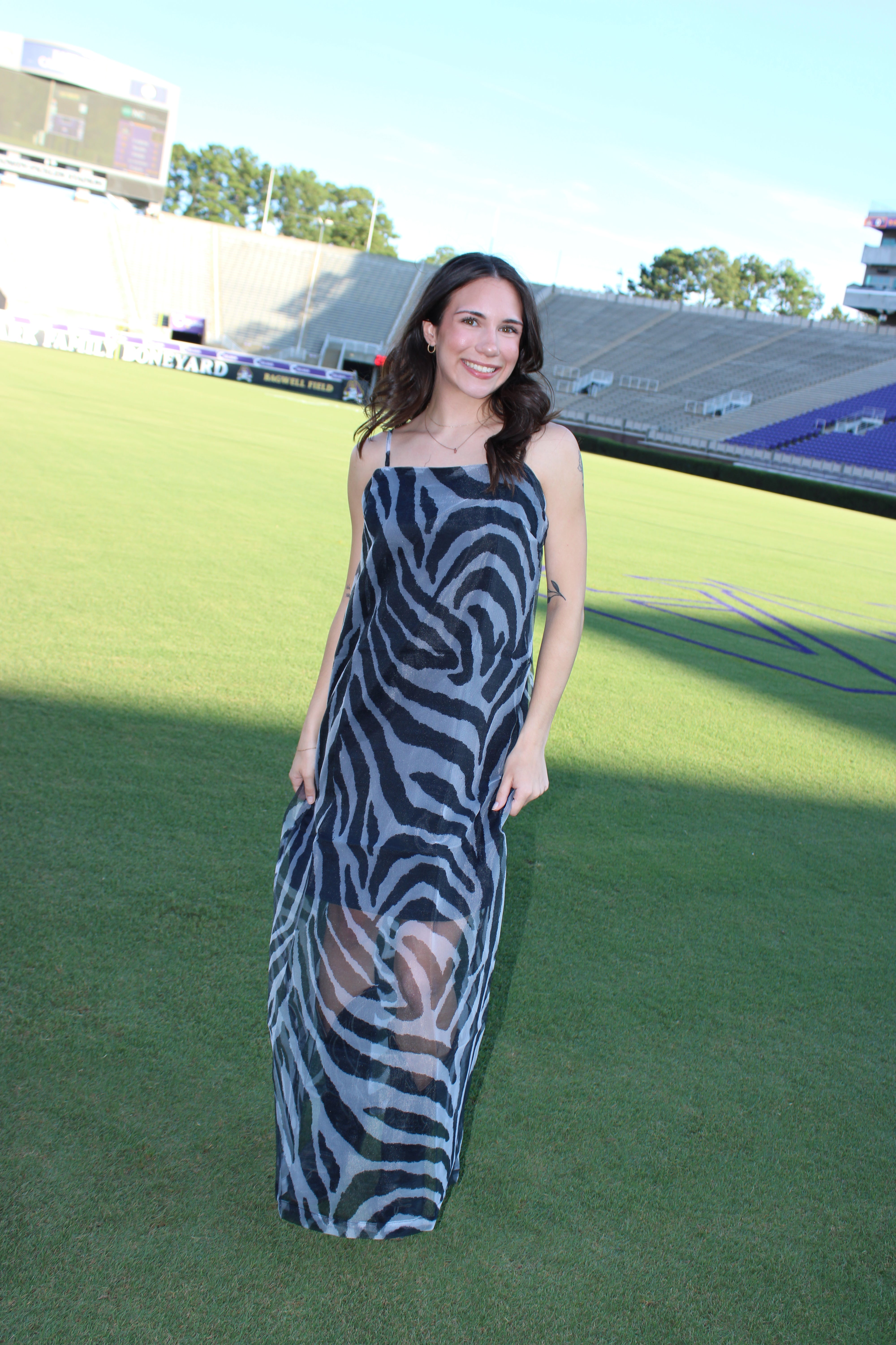 Renee Maxi Dress - Zebra Print