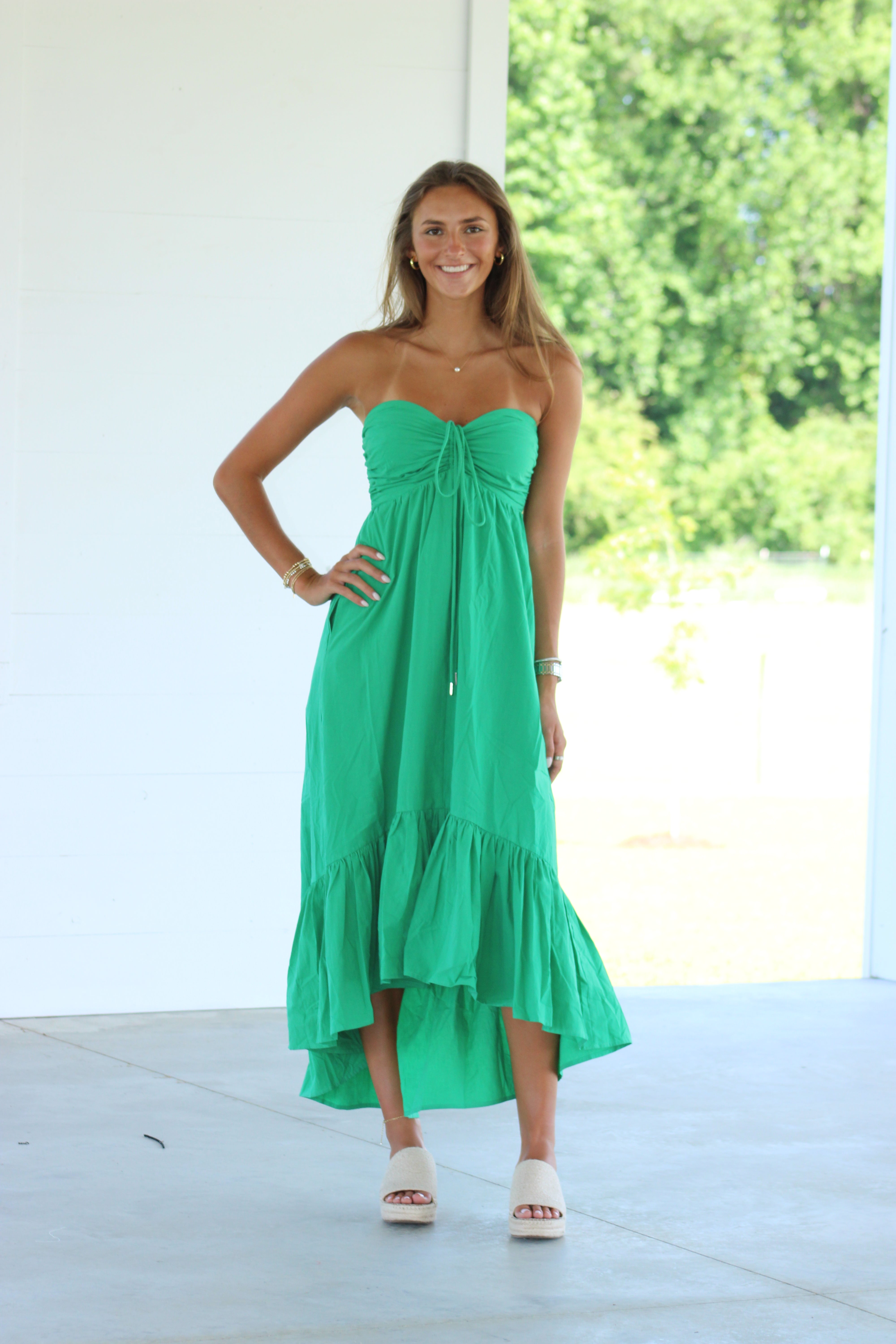 Summer Days Midi Dress - Green