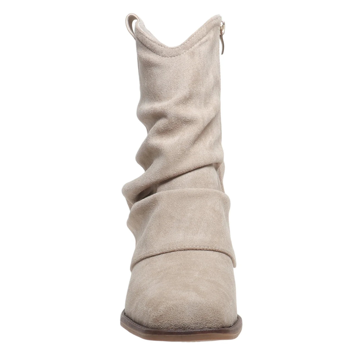 Chelsea Foldover Booties - Sand