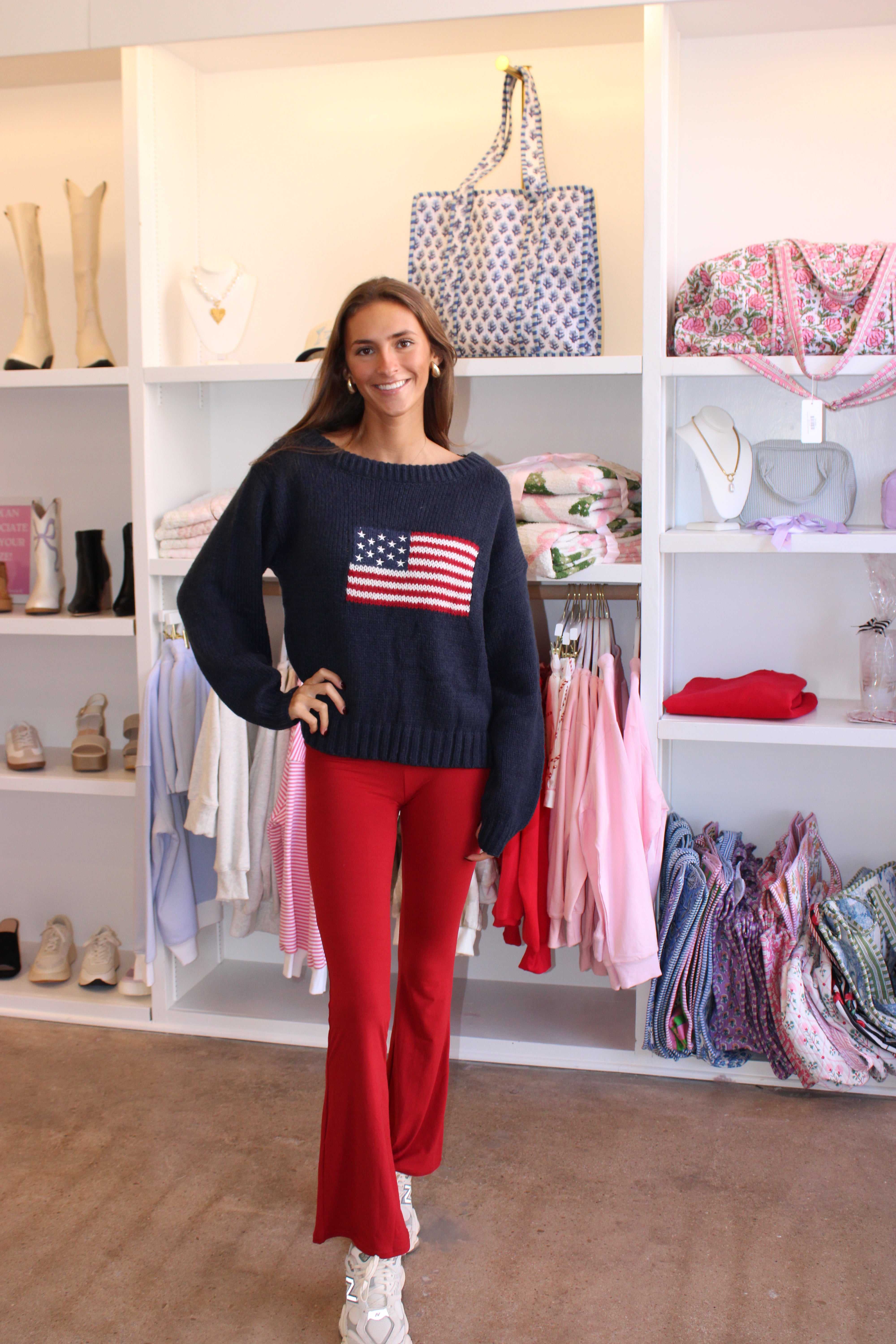 Brandi Off The Shoulder Sweater - Navy