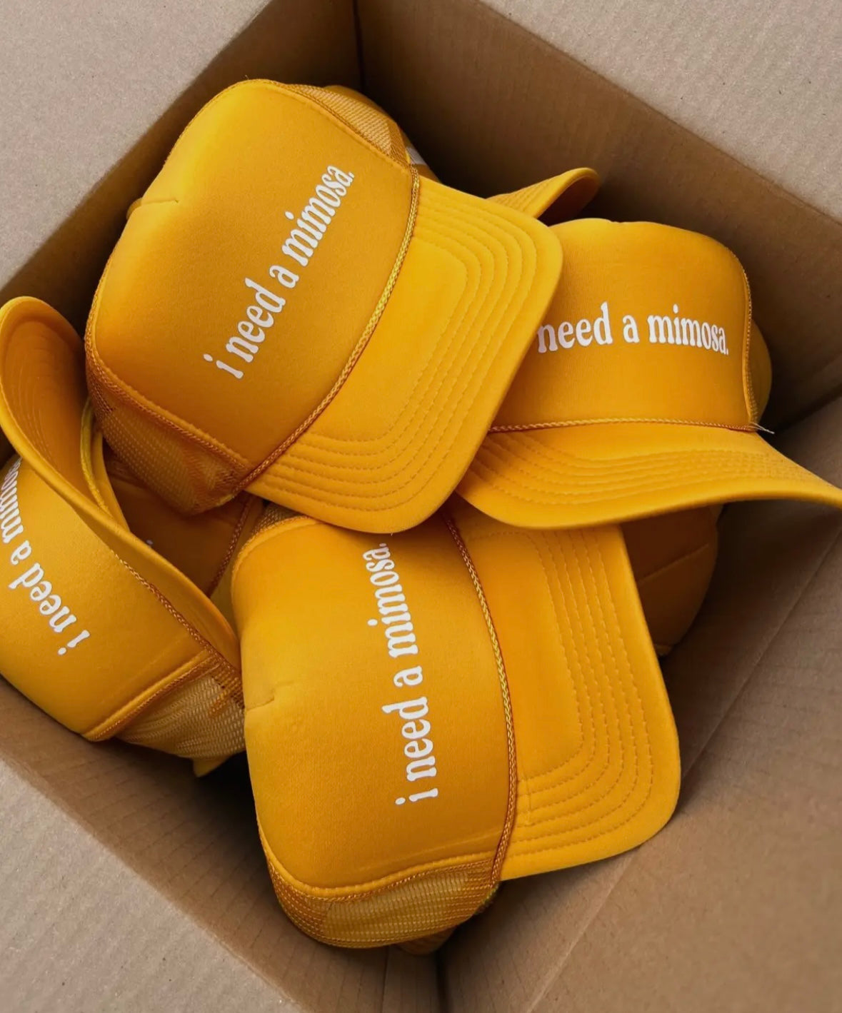 I Need A Mimosa Trucker Hat