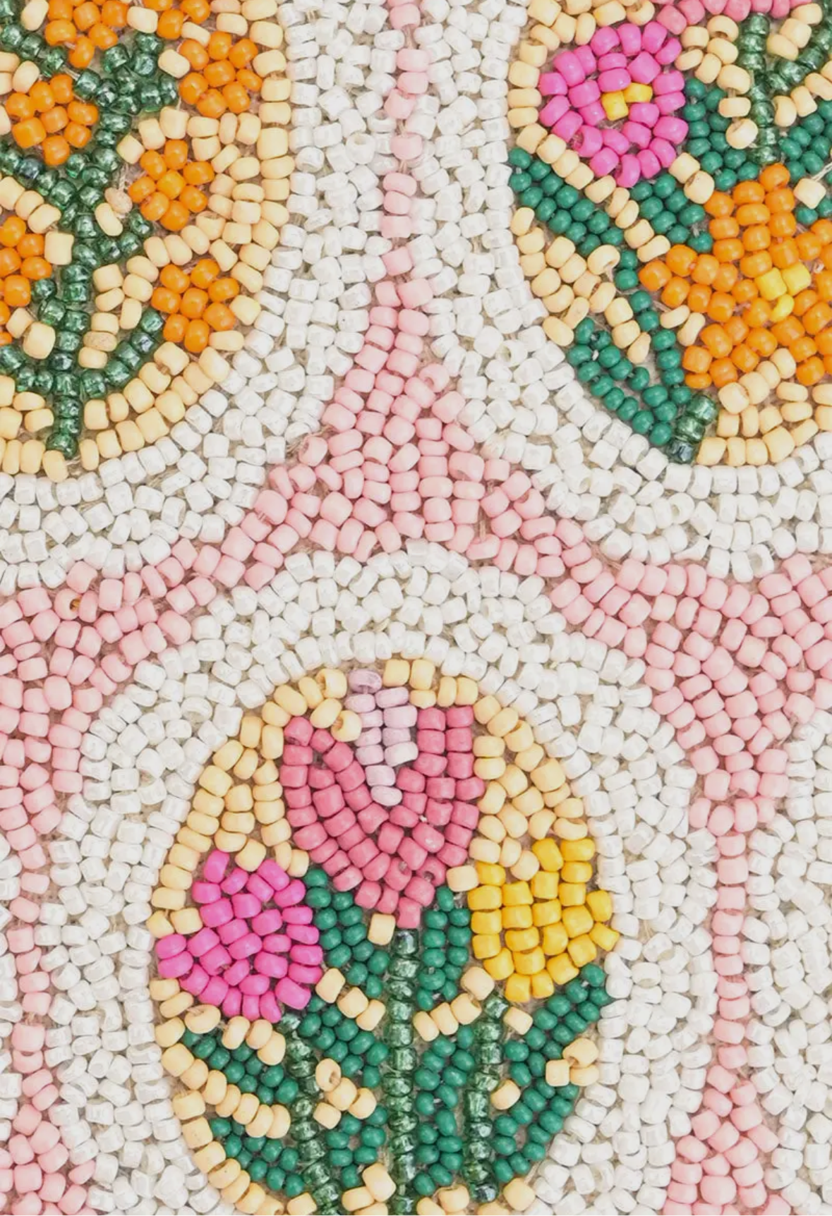 Blooming Medallions Beaded Shoulder Bag