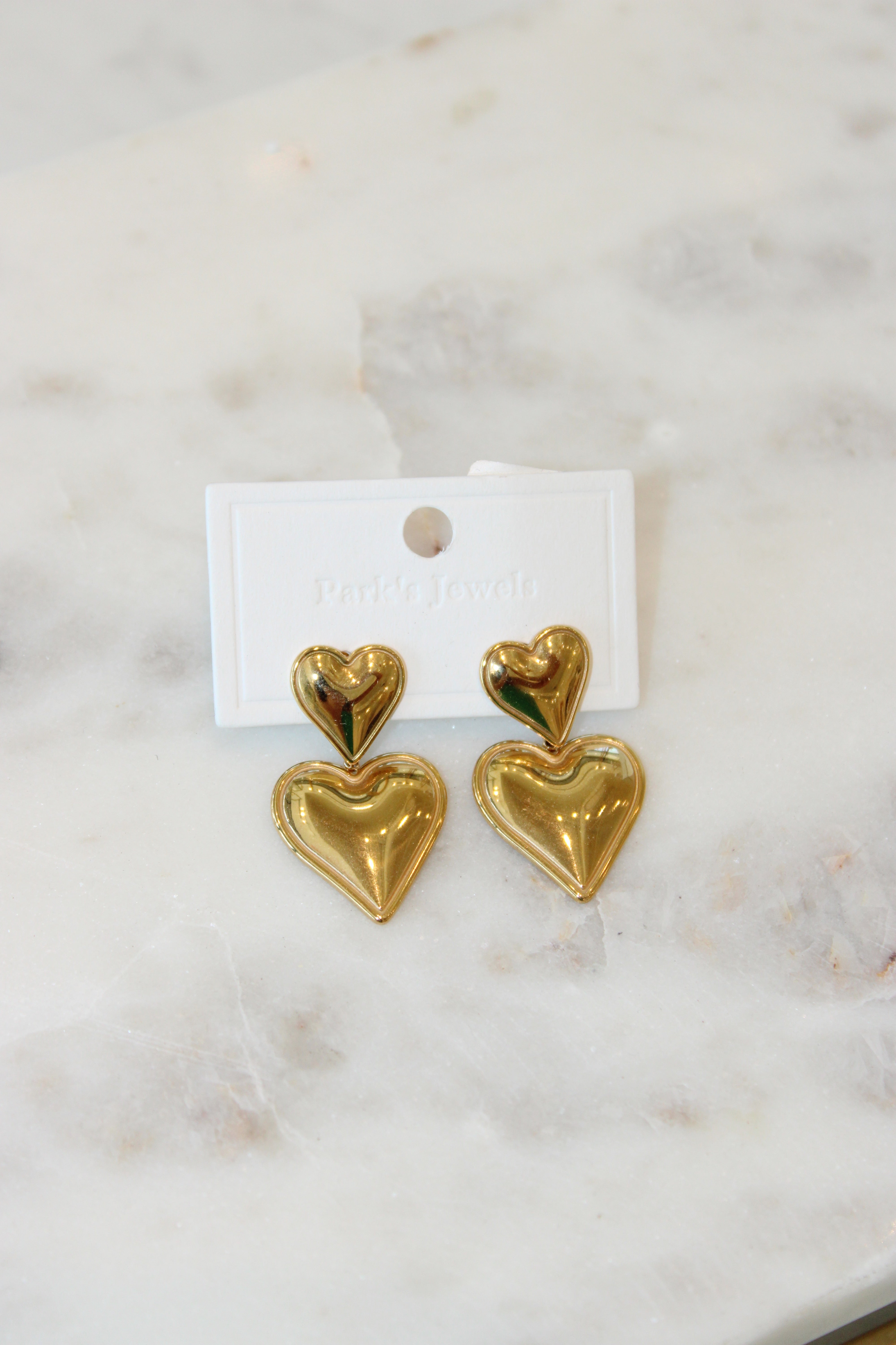 Double Heart Earrings