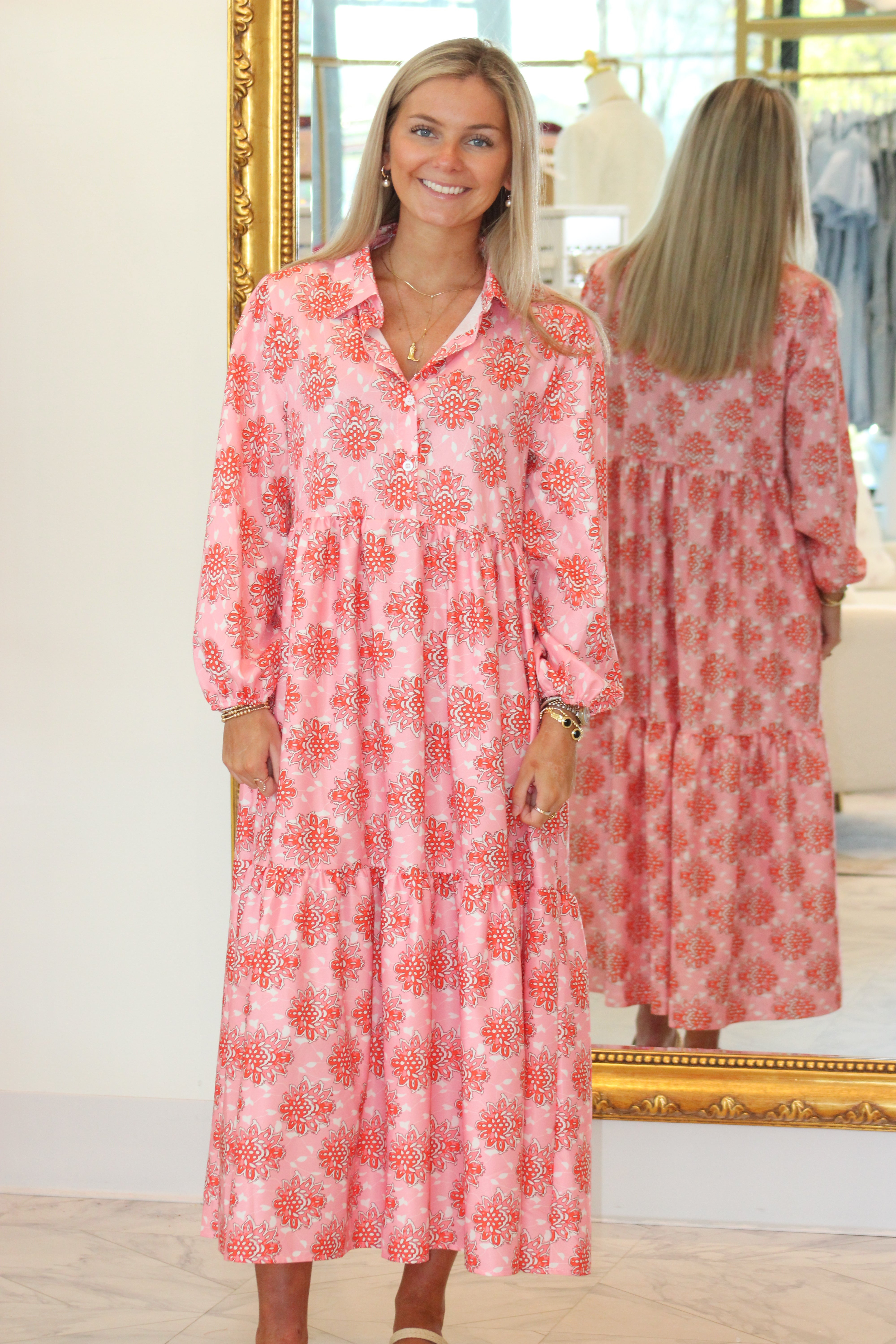 Sydney Maxi Dress - Pink Floral