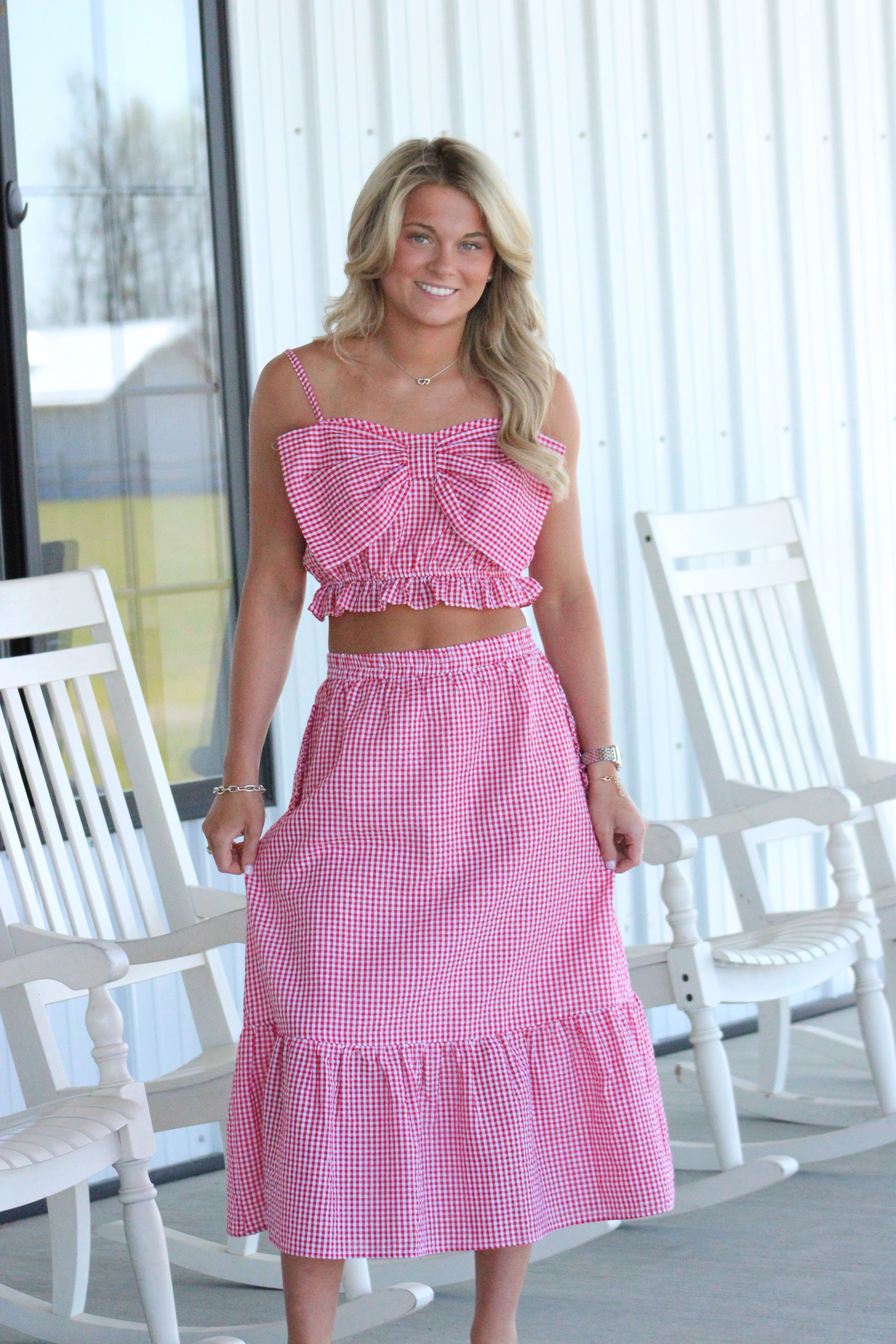 As It Was Set - Red Gingham