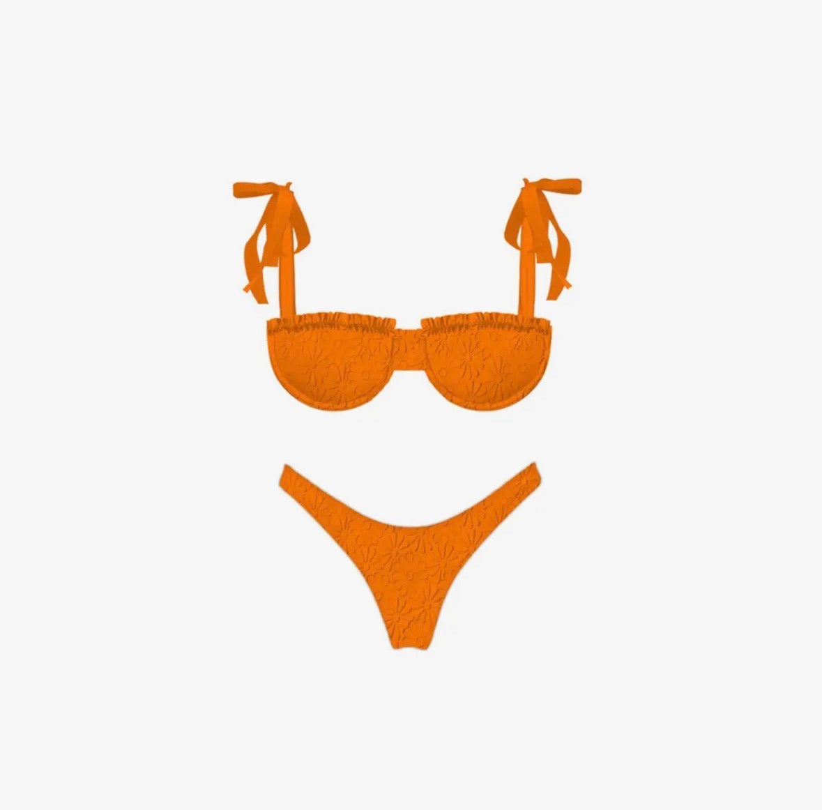 Mermaid Garden Bikini Set - Orange