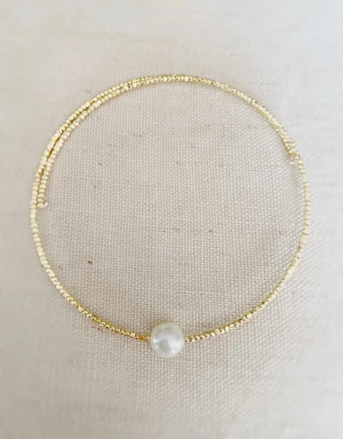 Pearl Choker - Gold
