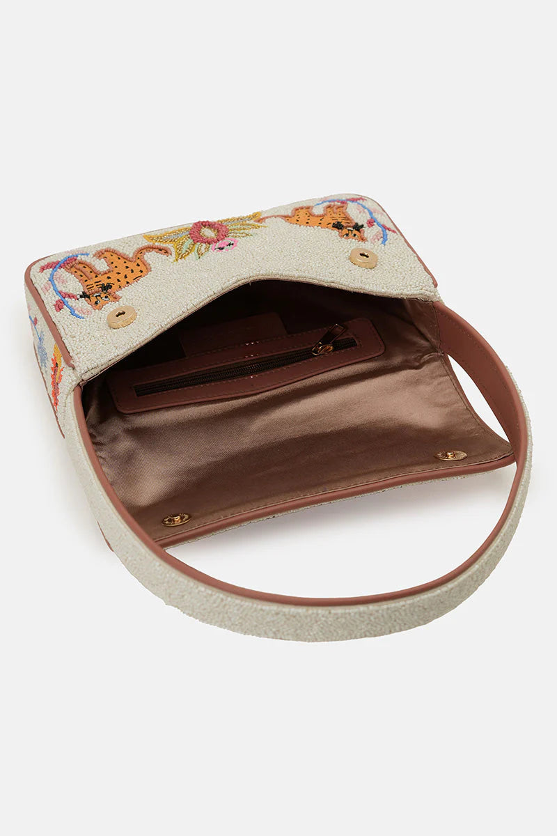 Safari Luxe Leopard Hand Held Bag - America & Beyond