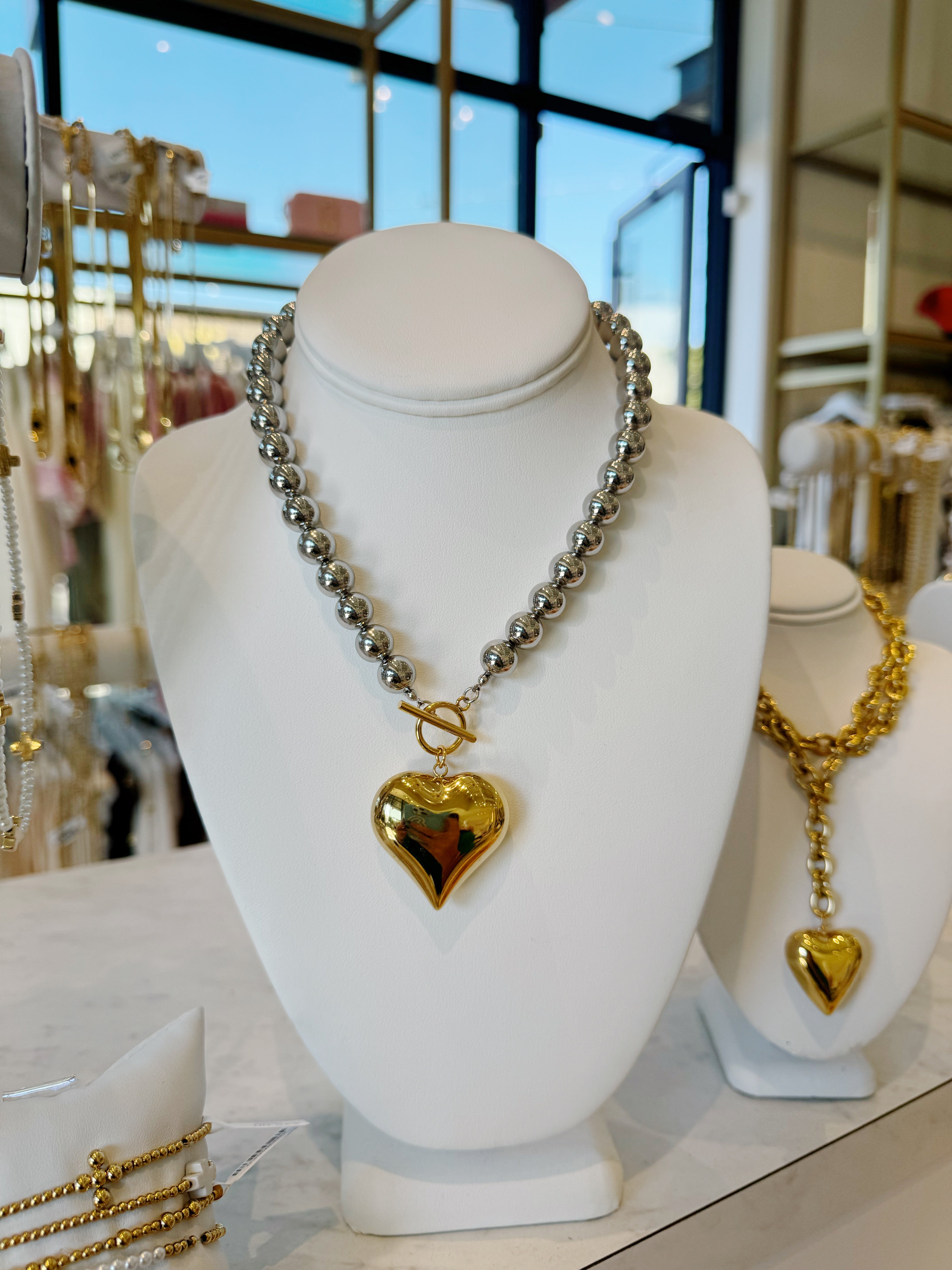 Glam Necklace - Two Toned