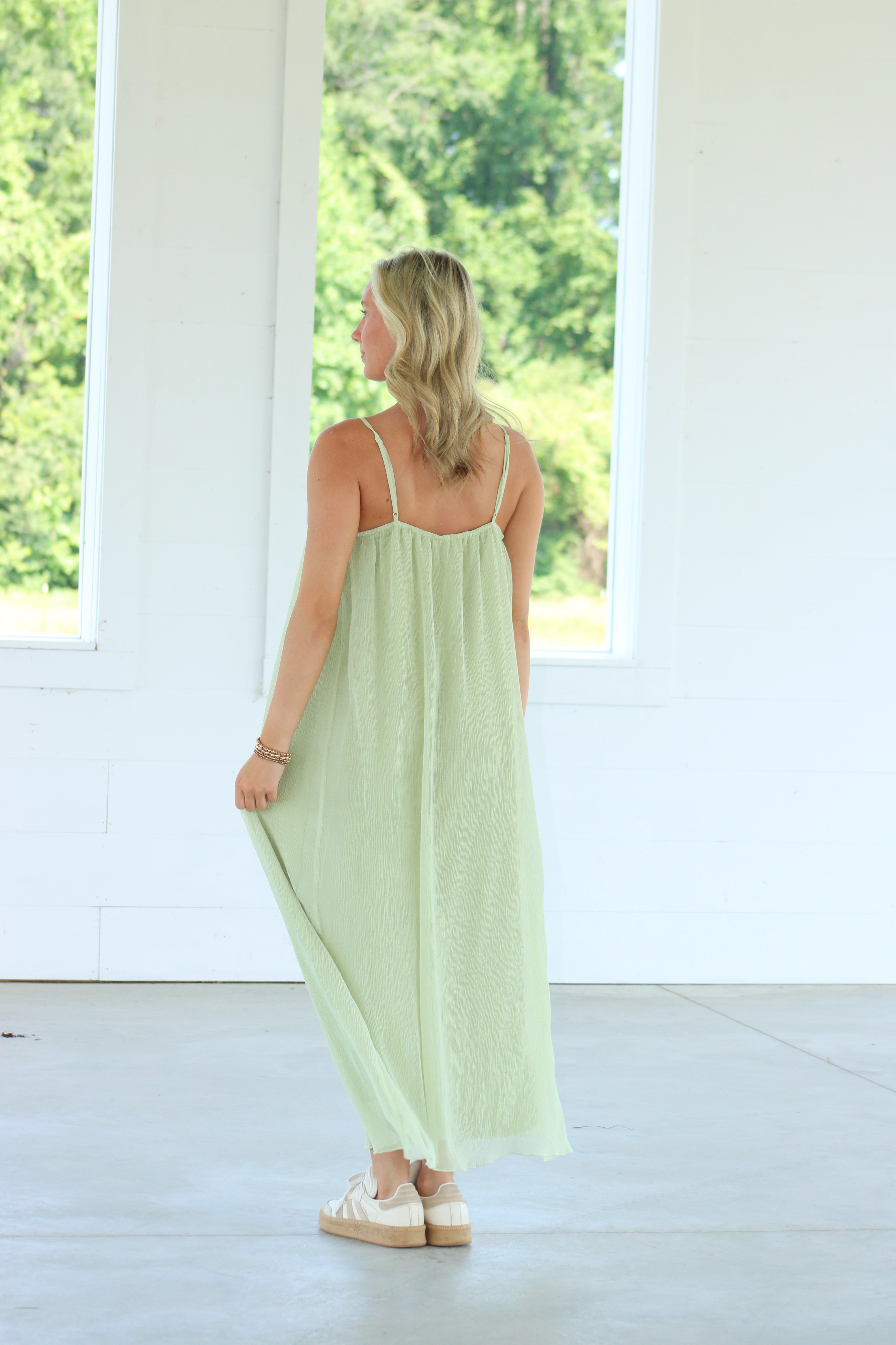 Long Beach Maxi Dress - Sage