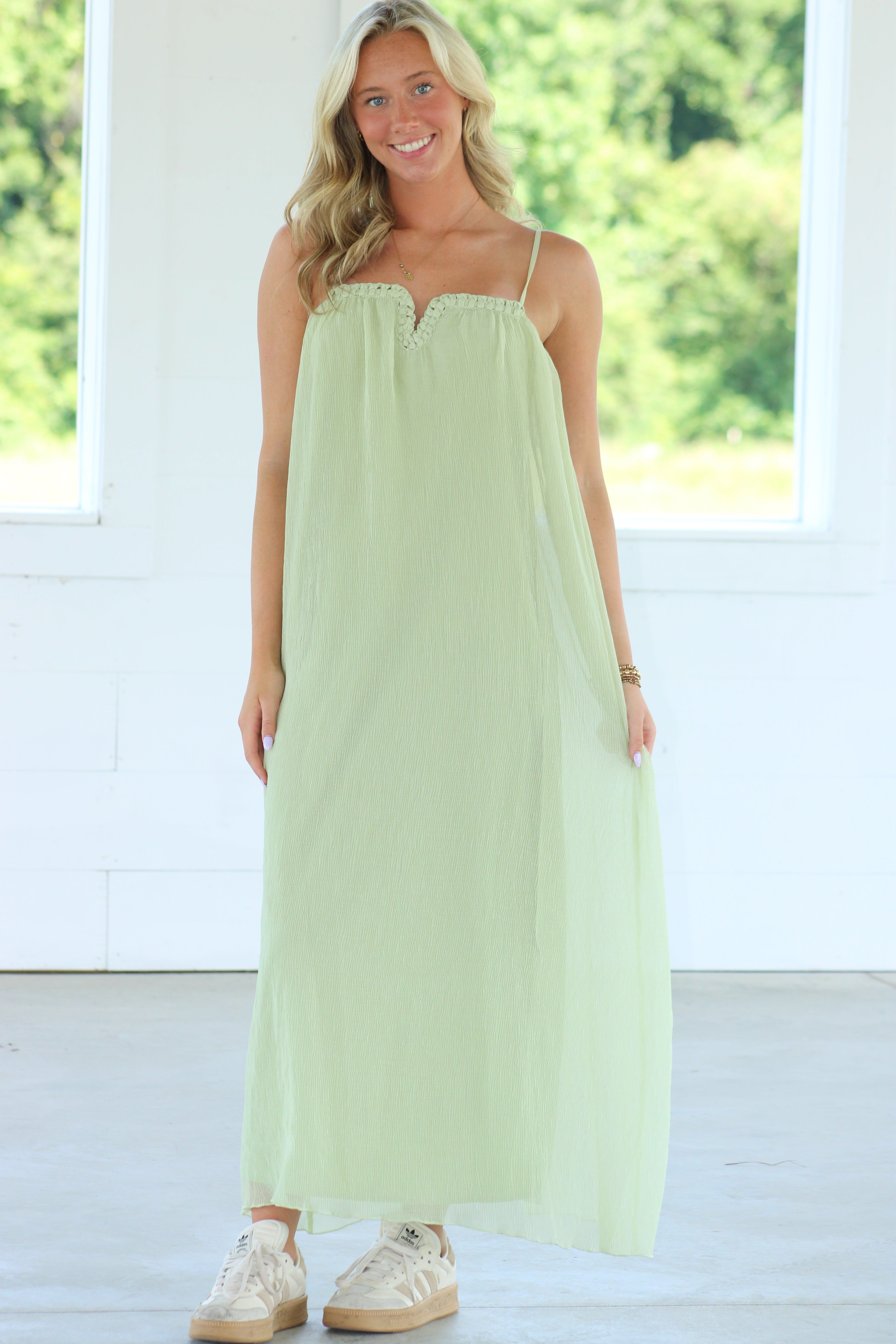 Long Beach Maxi Dress - Sage