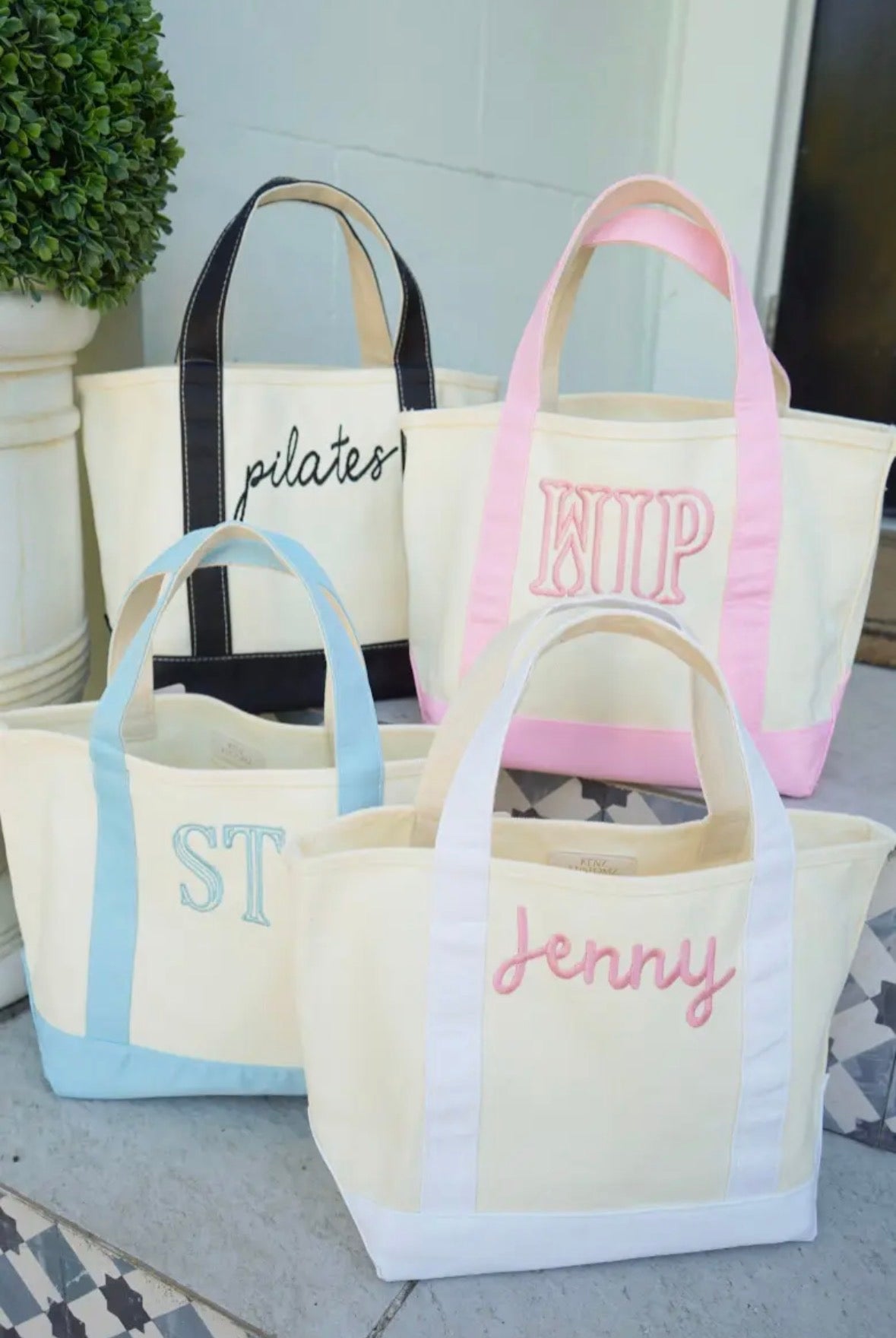 Mini Canvas Tote - White