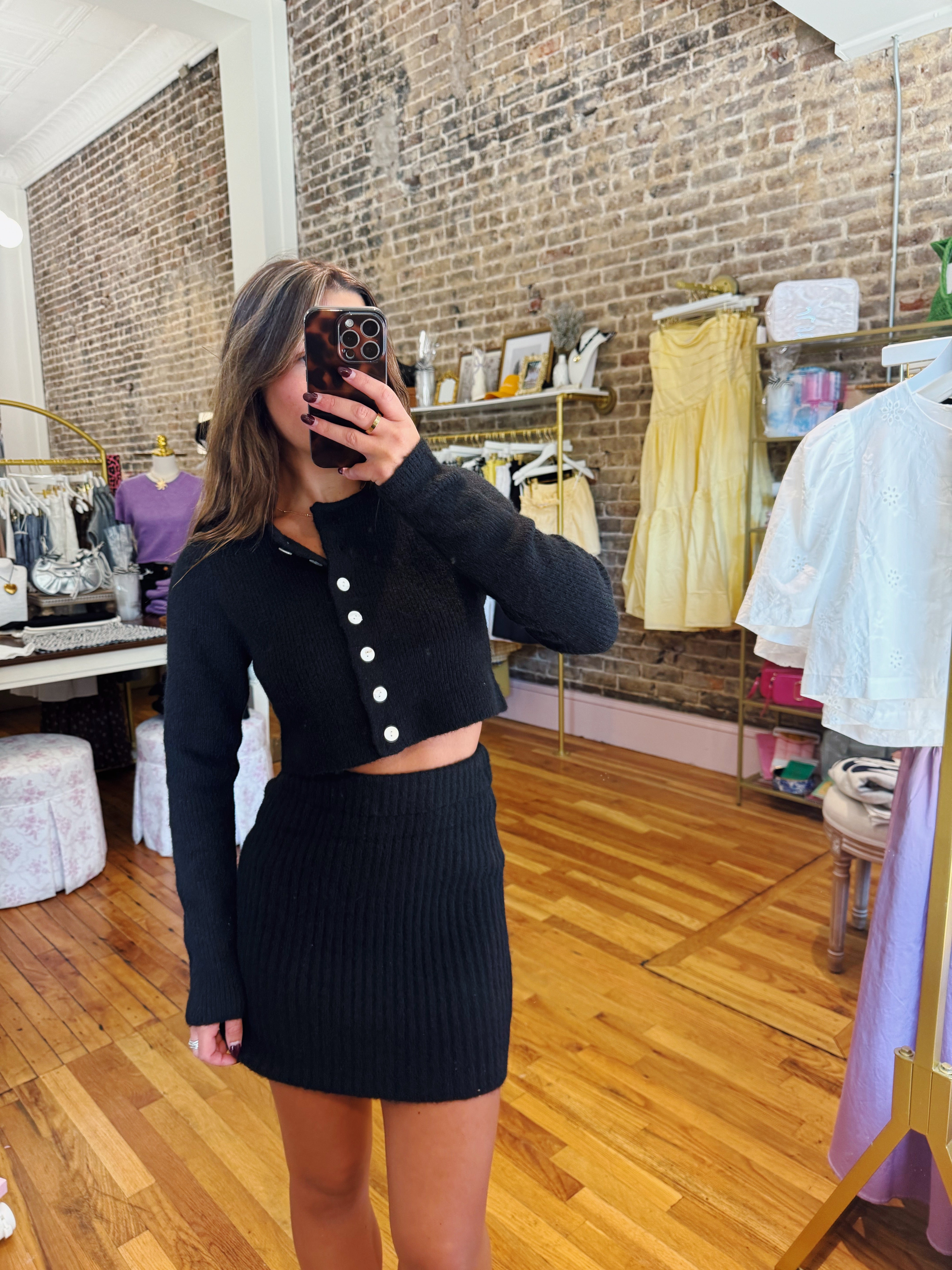 Perfect Match Knit Set - Black