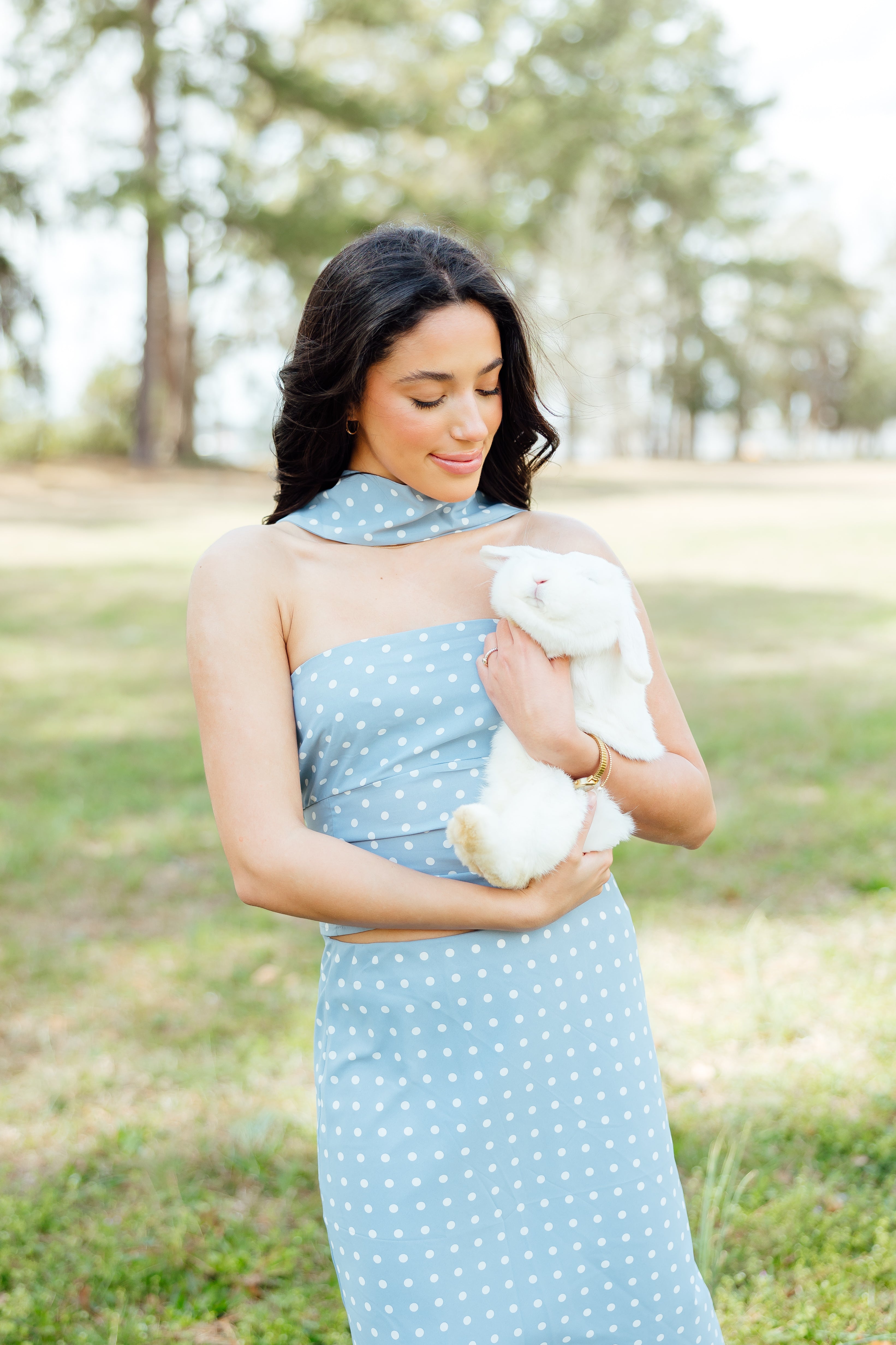 Love At Last Midi Skirt & Top Set - Blue