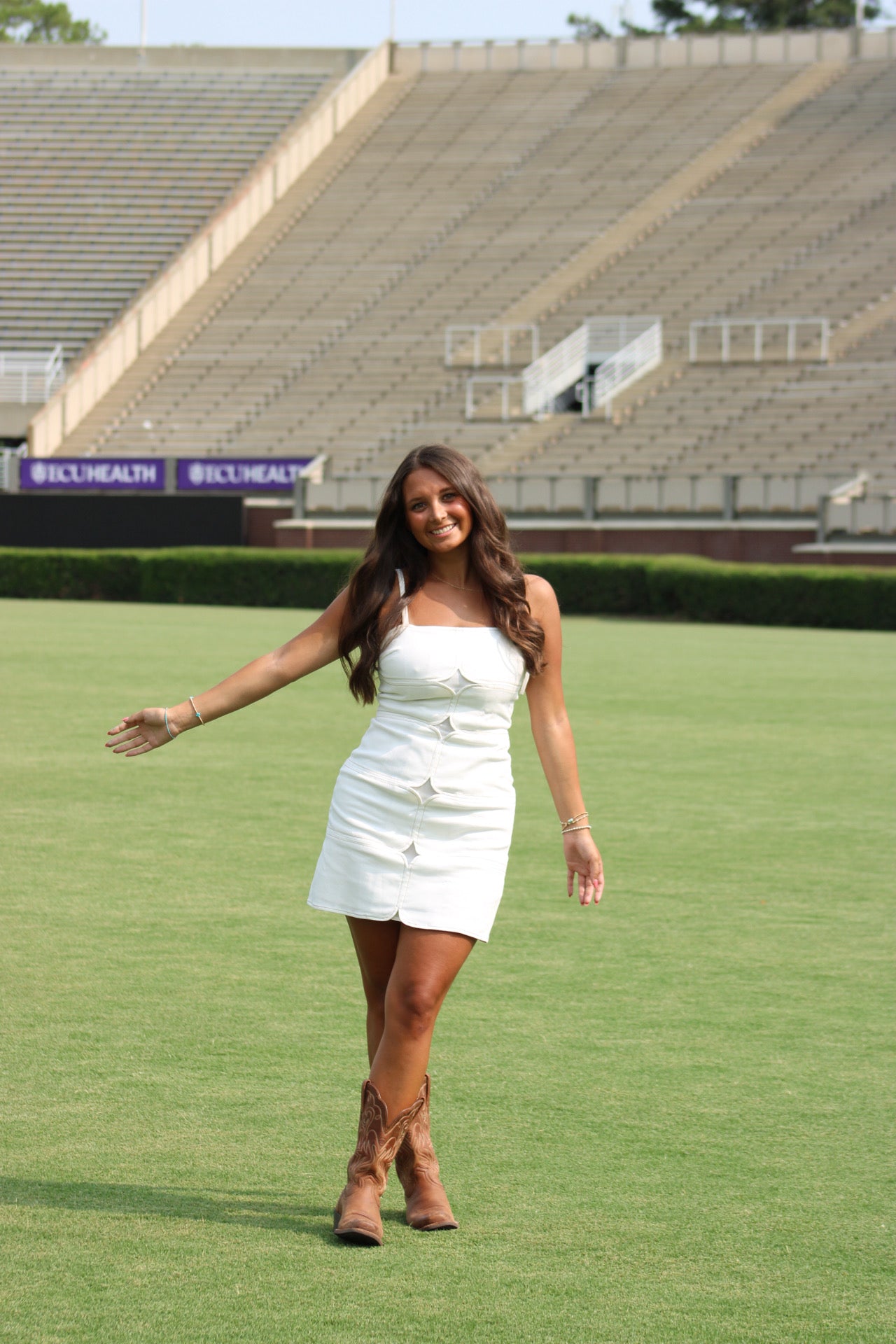 Rise & Rally Mini Dress - White
