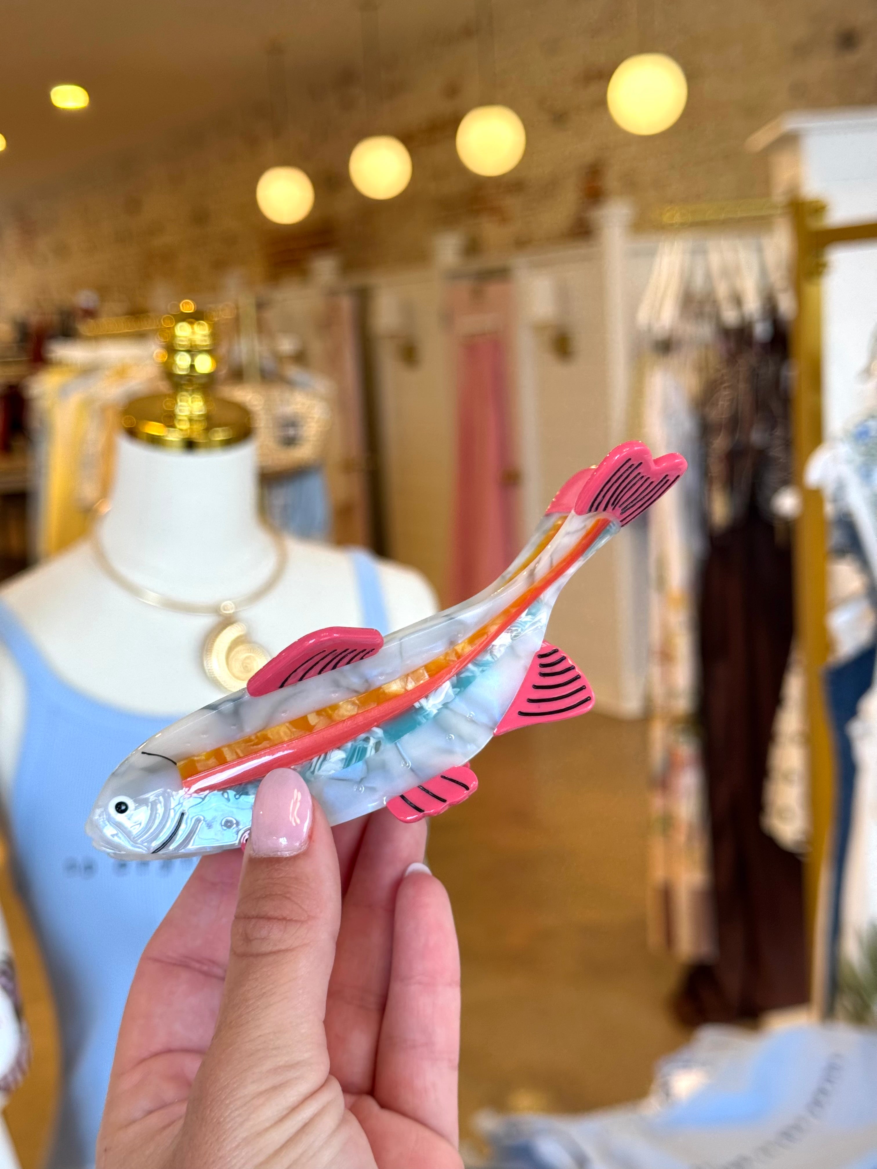 Colorful Fish Hair Claw Clip