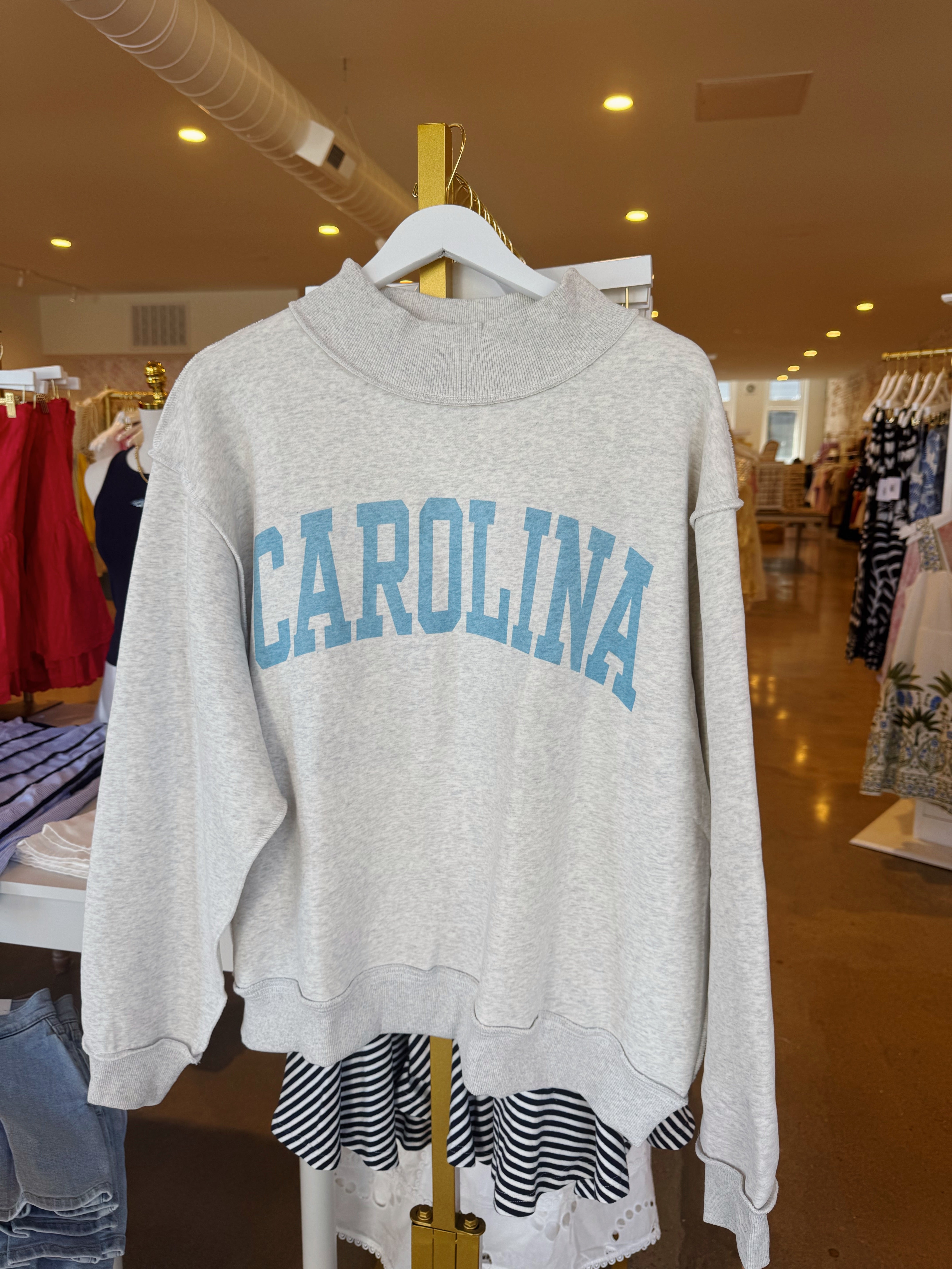 Carolina/NC Reversible Mockneck - Blue