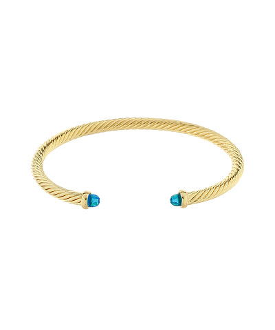 Dainty Stella Bracelet - Gold & Blue