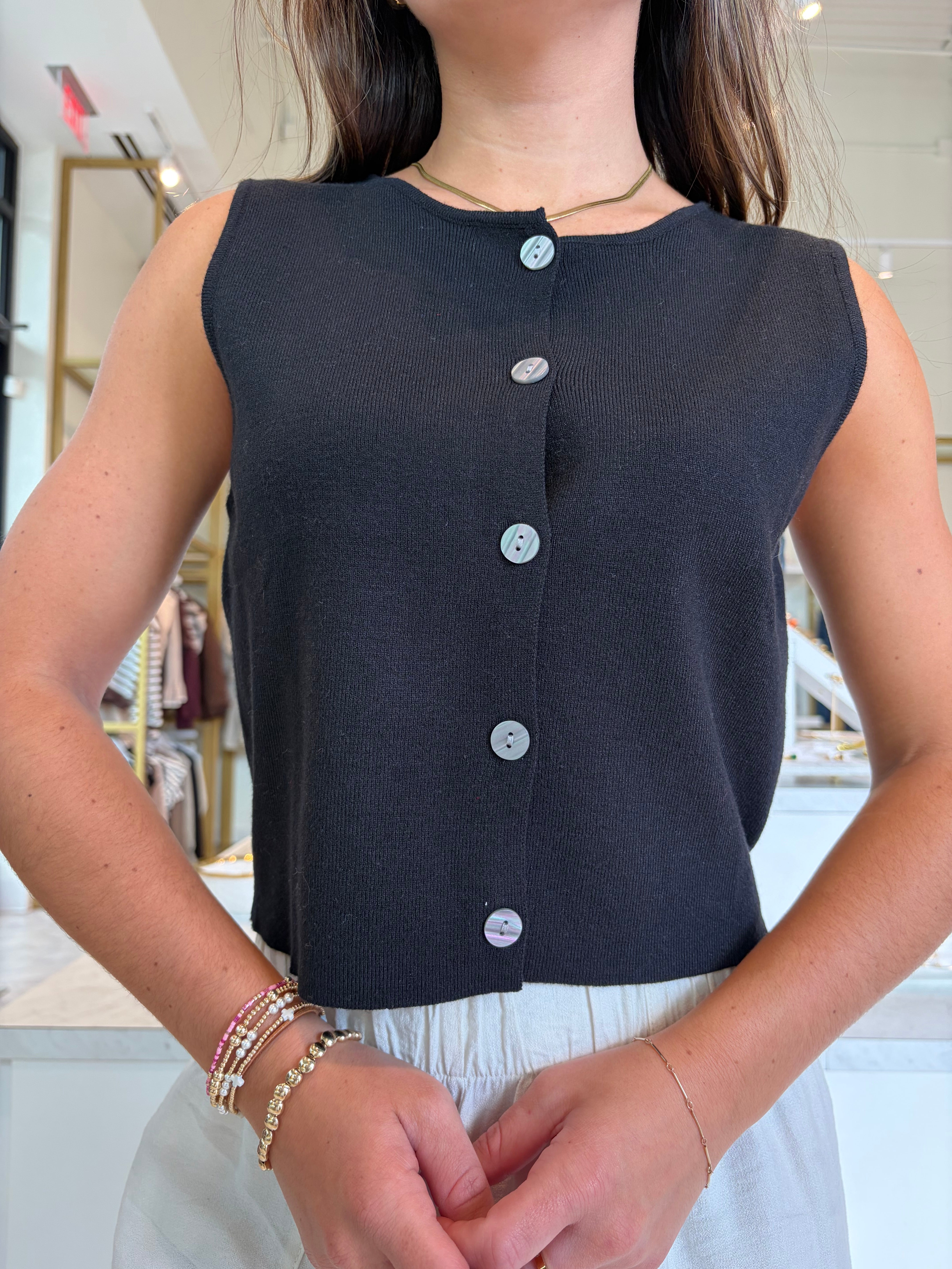 November Nights Top - Black