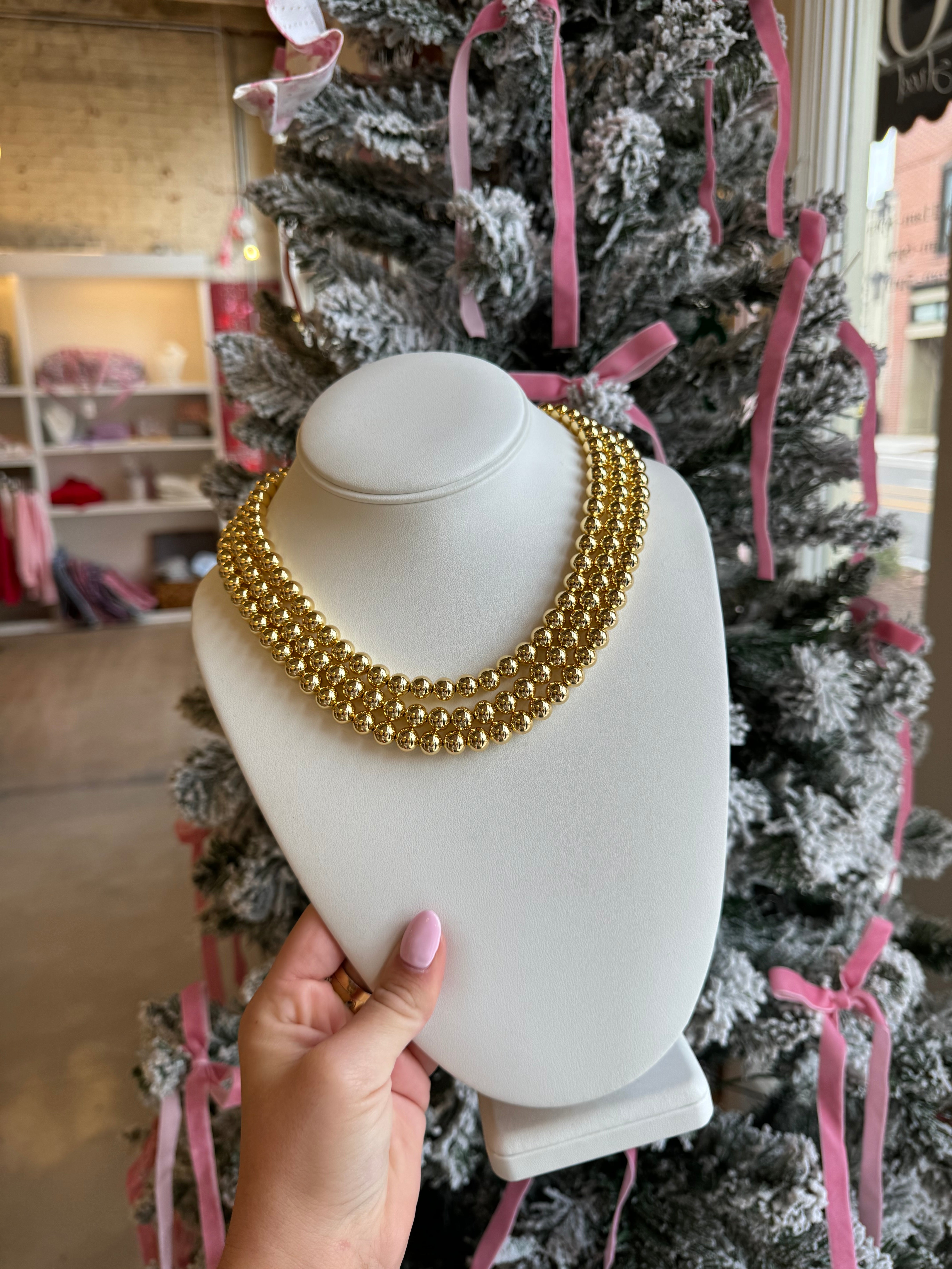 Collette Triple Strand Necklace