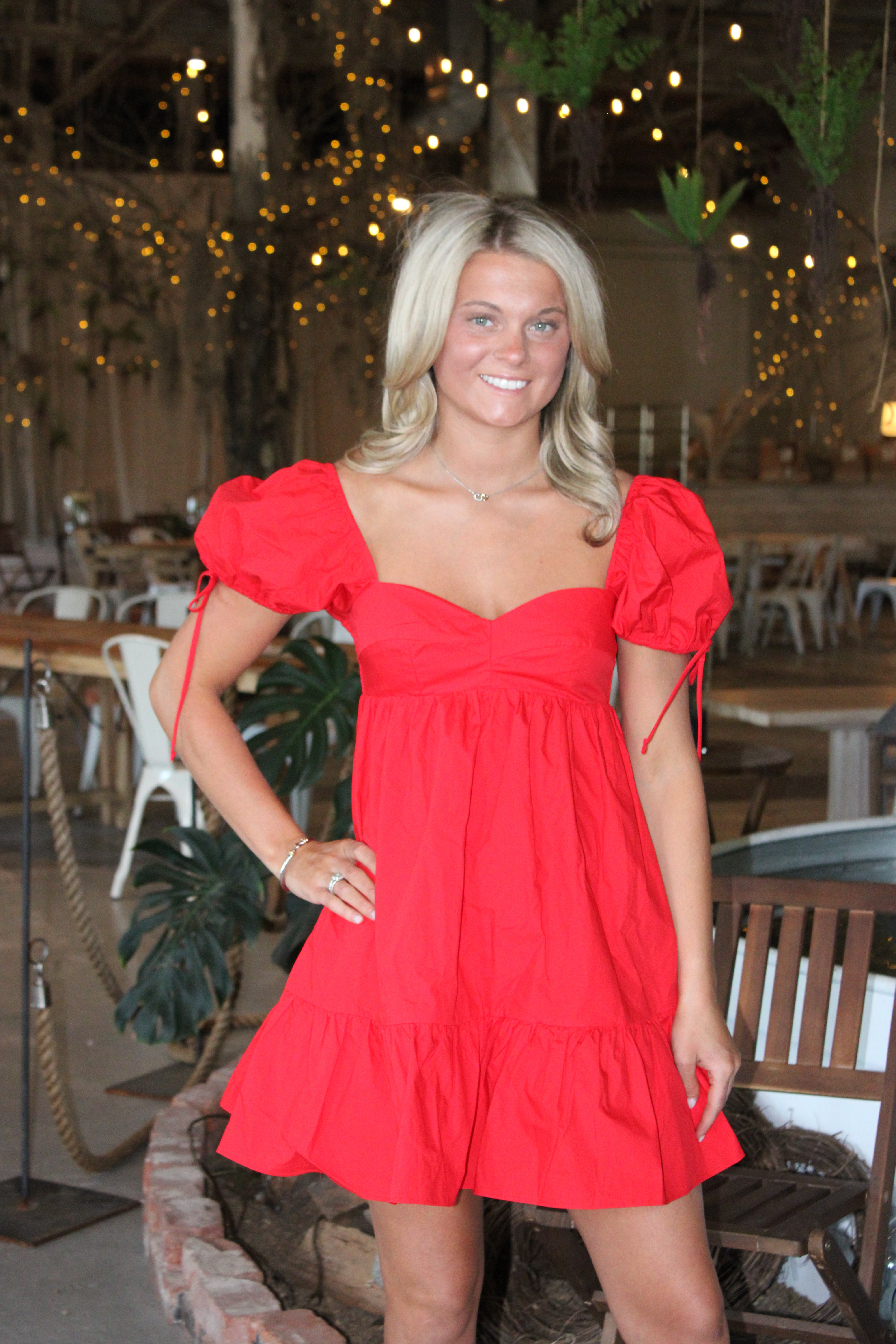 Jasmine Mini Dress - Red