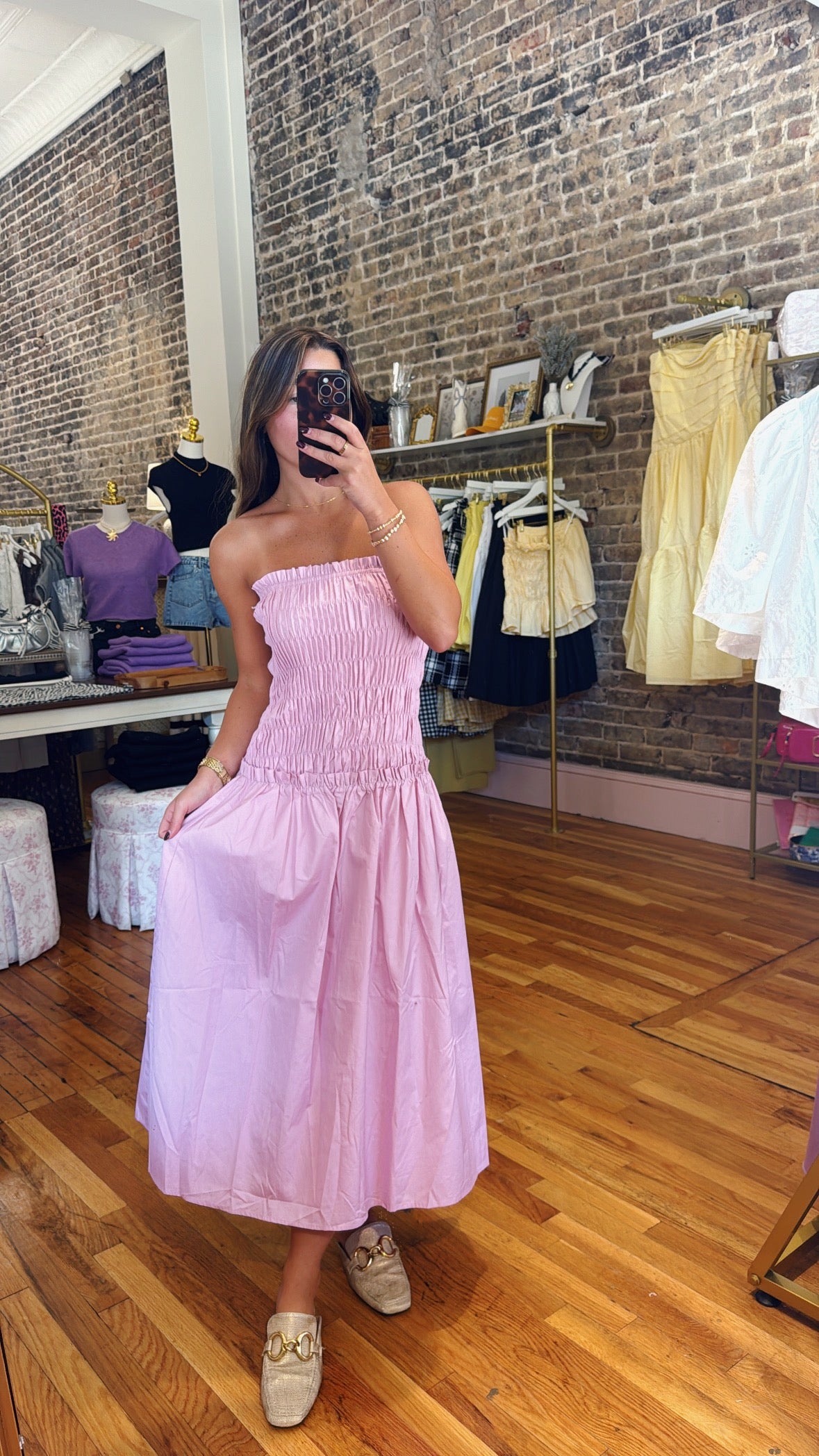 Lennox Midi Dress - Lilac