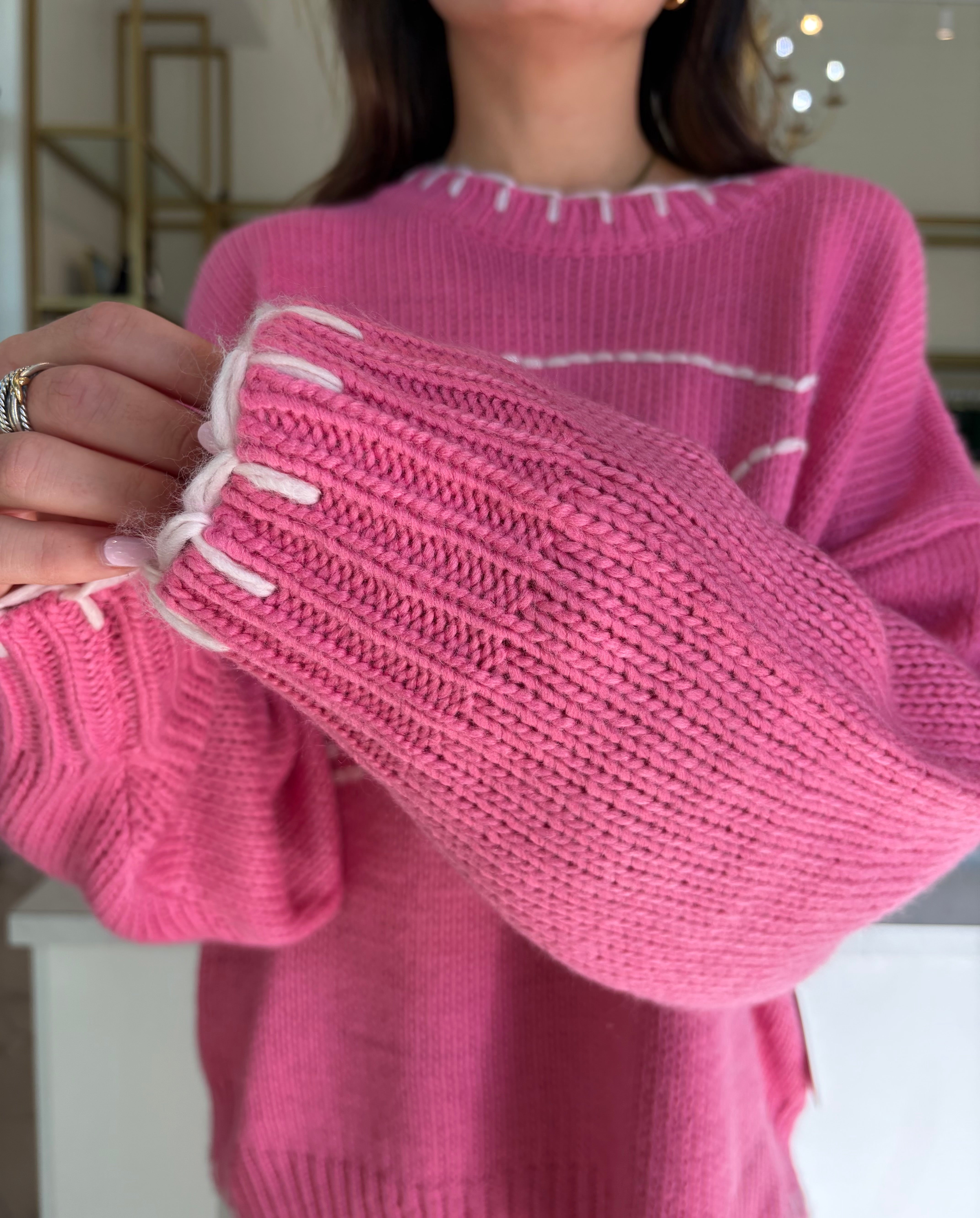 Lakeside Sweater - Pink