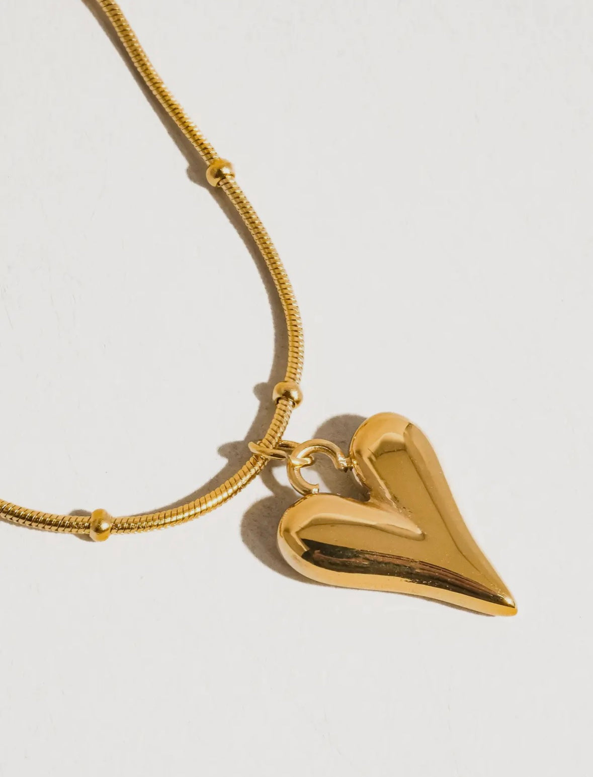 Bay 18K Gold Non-Tarnish Heart Necklace