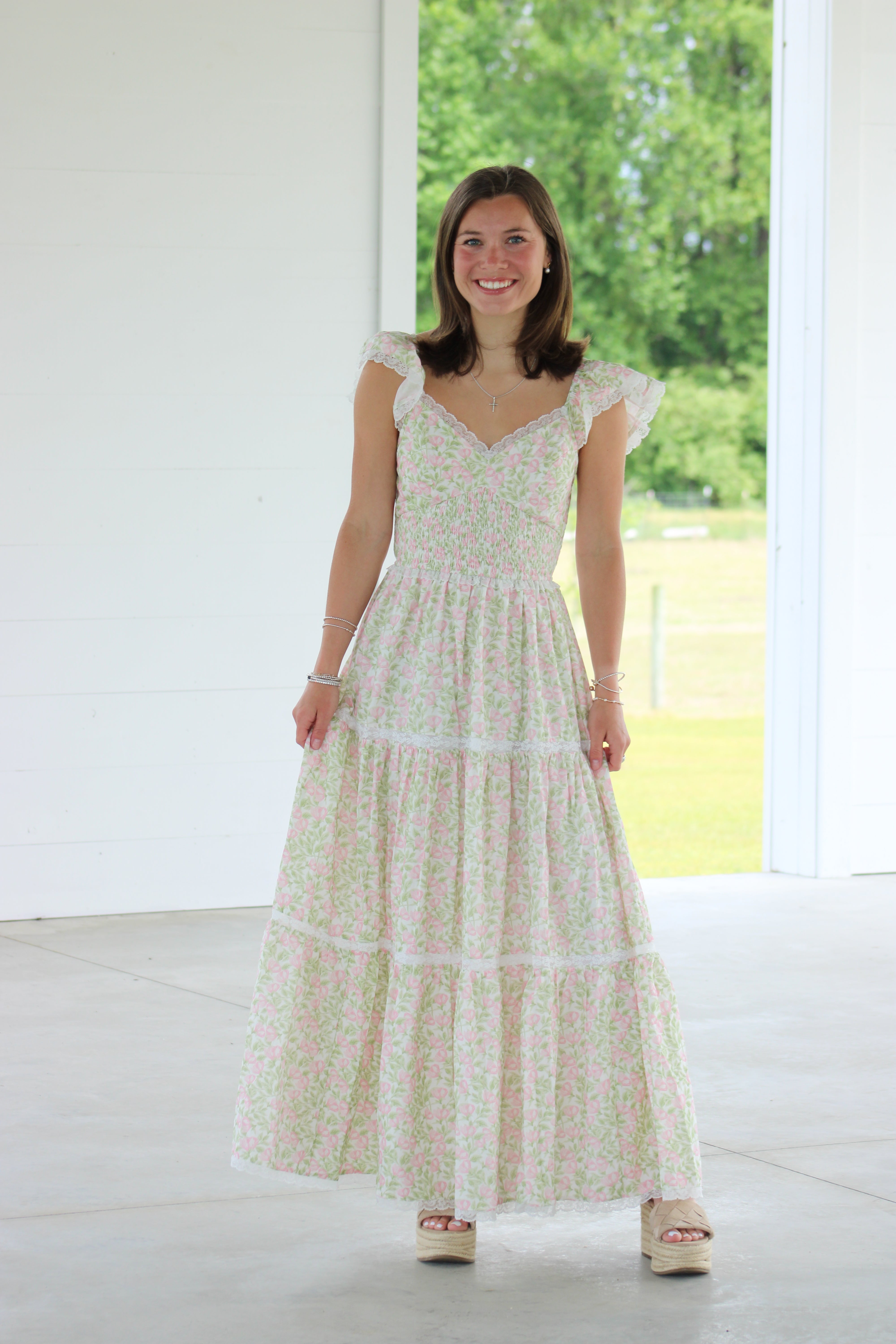 Quinn Midi Dress - Pink