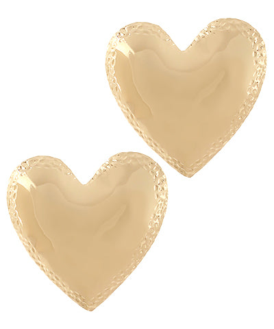Giant Heart Stud Earrings