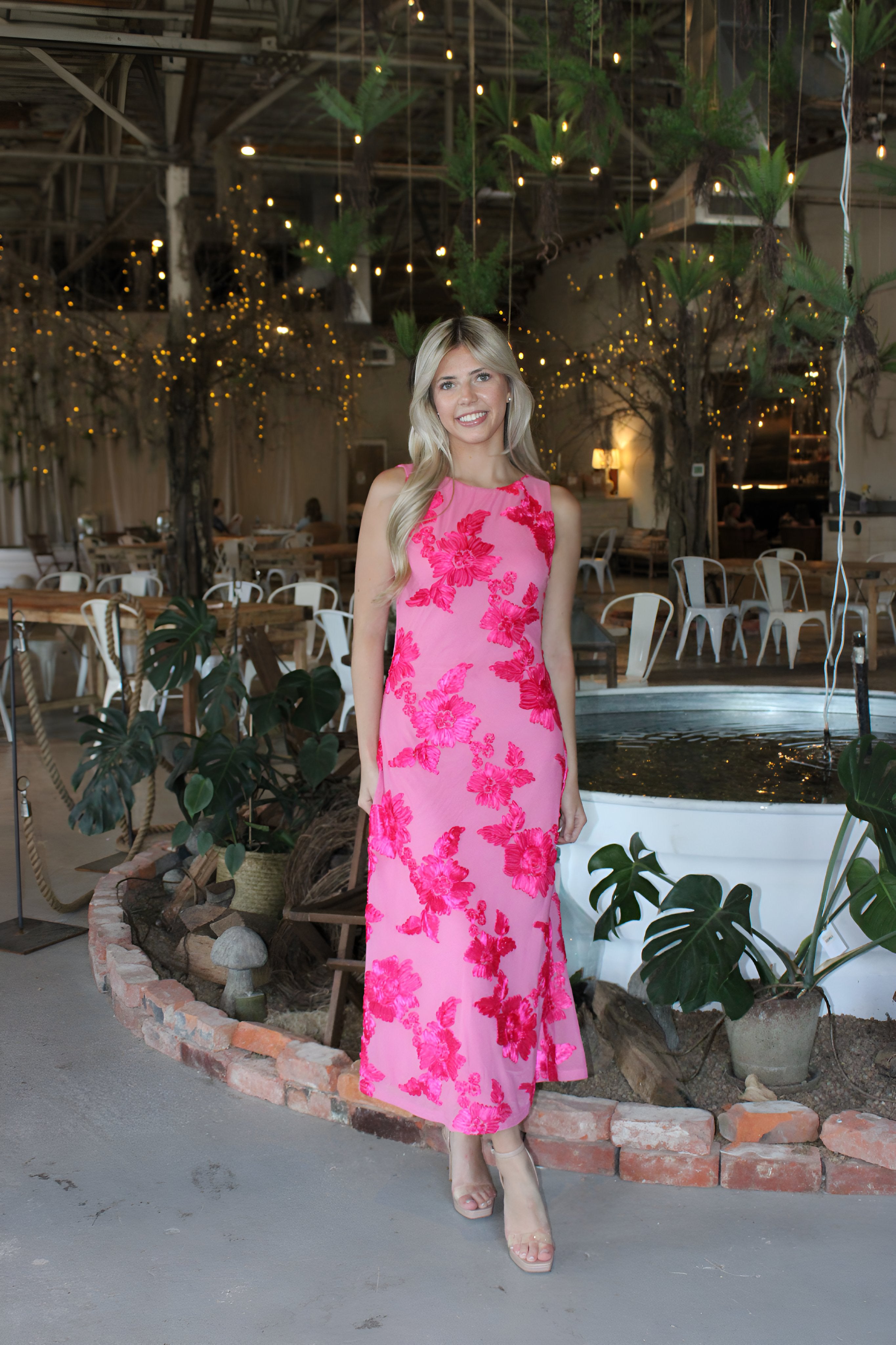 Jocelyn Midi Dress - Pink