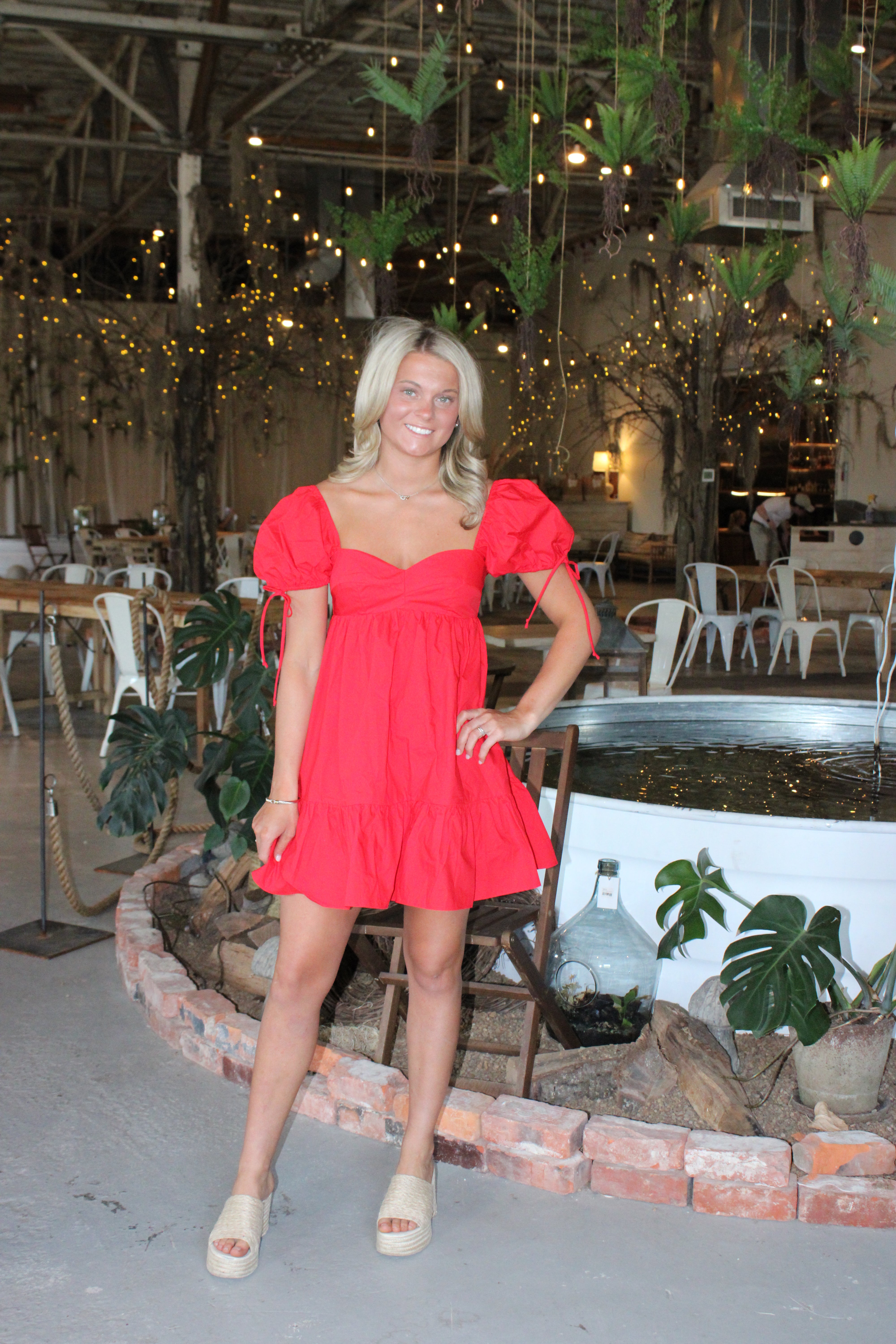 Jasmine Mini Dress - Red